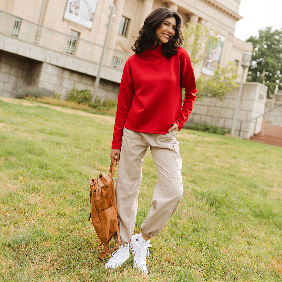 Crimson Cardiff Pullover - Stylish & Comfortable Men's Sweater for Fall & Winter | Perfect for Casual Outfits, Office Wear & Outdoor Activities