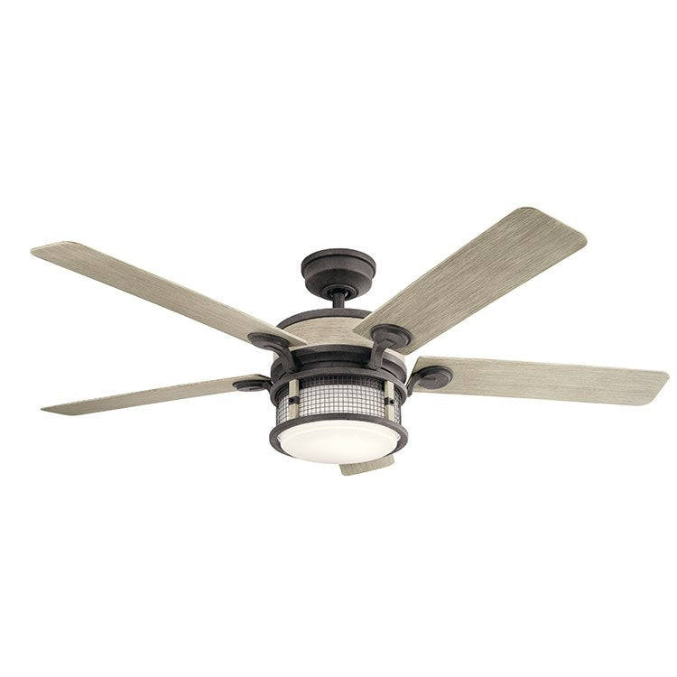 Ahrendale 60 Inch 5-Blade LED Ceiling Fan with Remote Control - Quiet, Energy Efficient Indoor Cooling for Bedroom, Living Room & Office