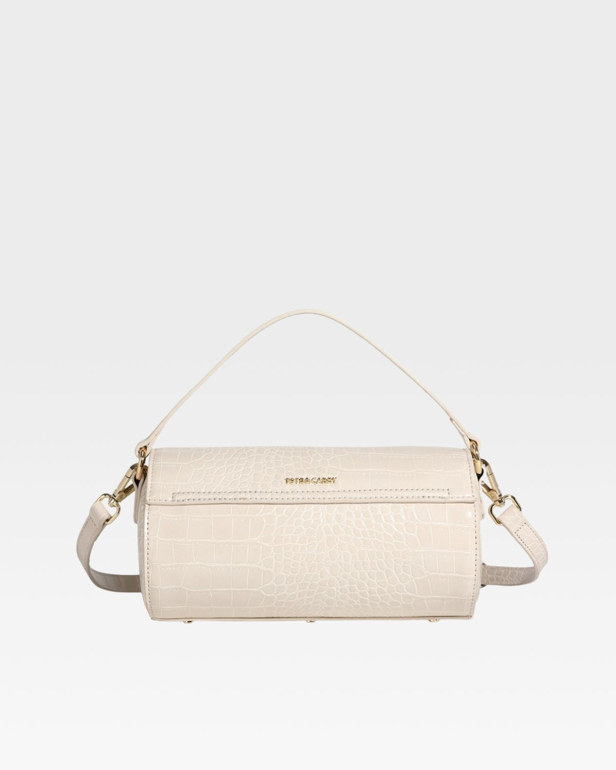 Stylish Beige Barrel Purse for Women - Trendy Crossbody Bag for Everyday Use, Travel & Shopping