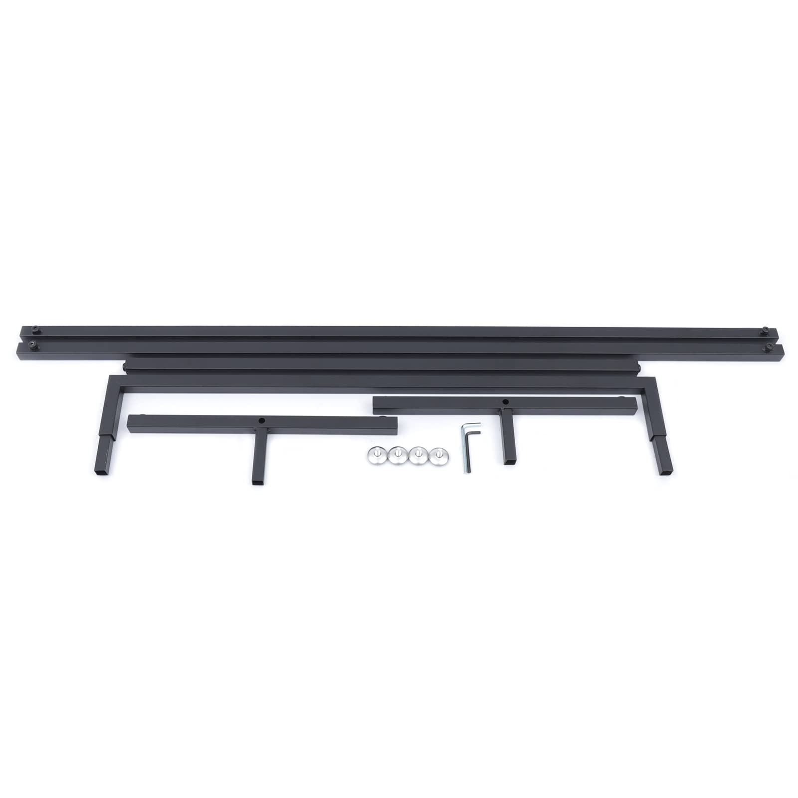 YIYIBYUS Industrial Pipe Clothing Garment Rack with Bottom Shelves - Heavy Duty Black Metal Garment Rack for Closet Organization, Retail Store Display & Laundry Room Storage