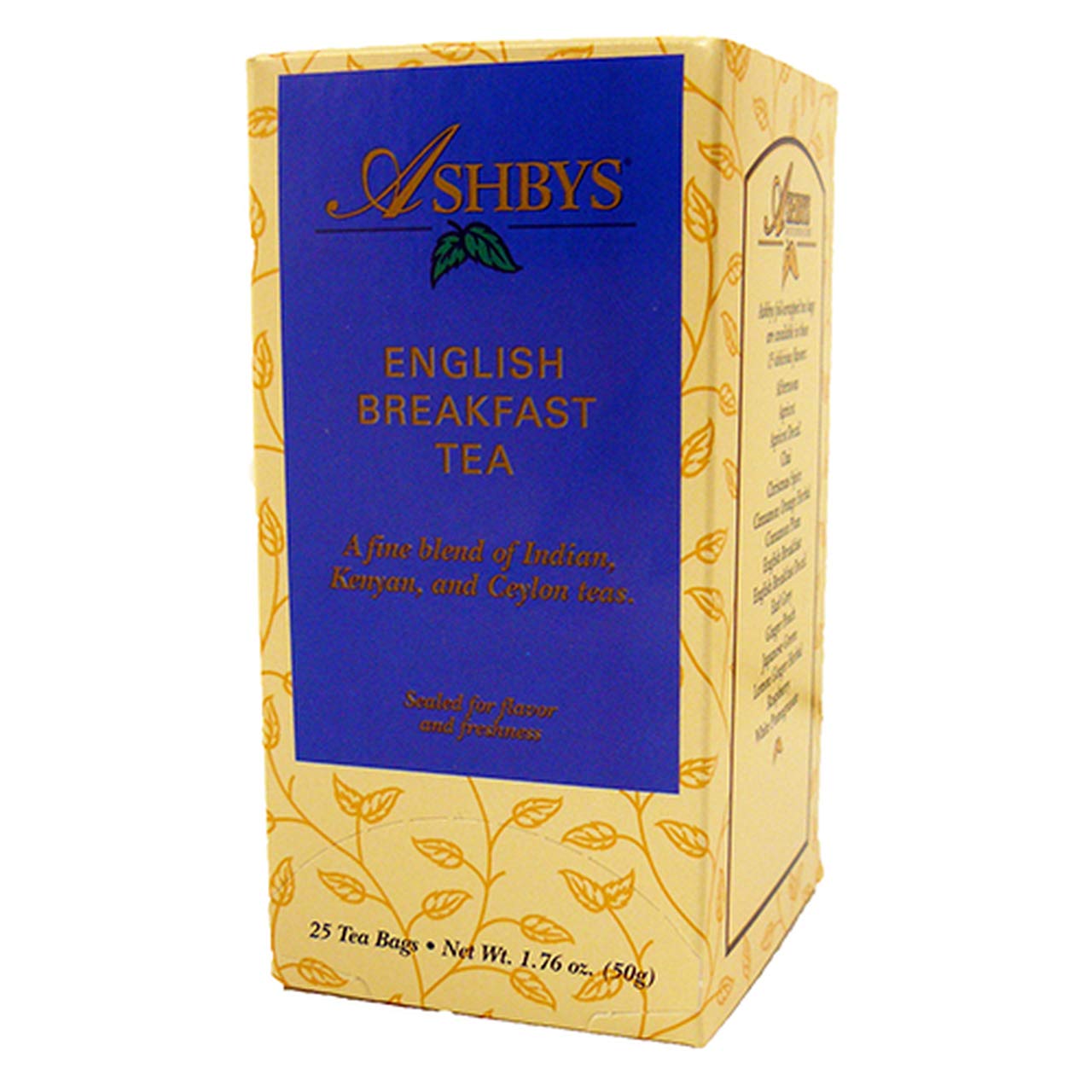 Premium Ashbys English Breakfast Tea Bags - 25 Count | Rich & Robust Black Tea Blend for Morning Energy | Perfect for Breakfast, Office, or Afternoon Relaxation