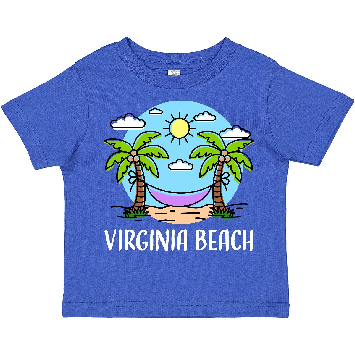 Inktastic Virginia Beach Summer Vacation Toddler T-Shirt - Cute Kids Travel Shirt for Beach Trips & Family Vacations