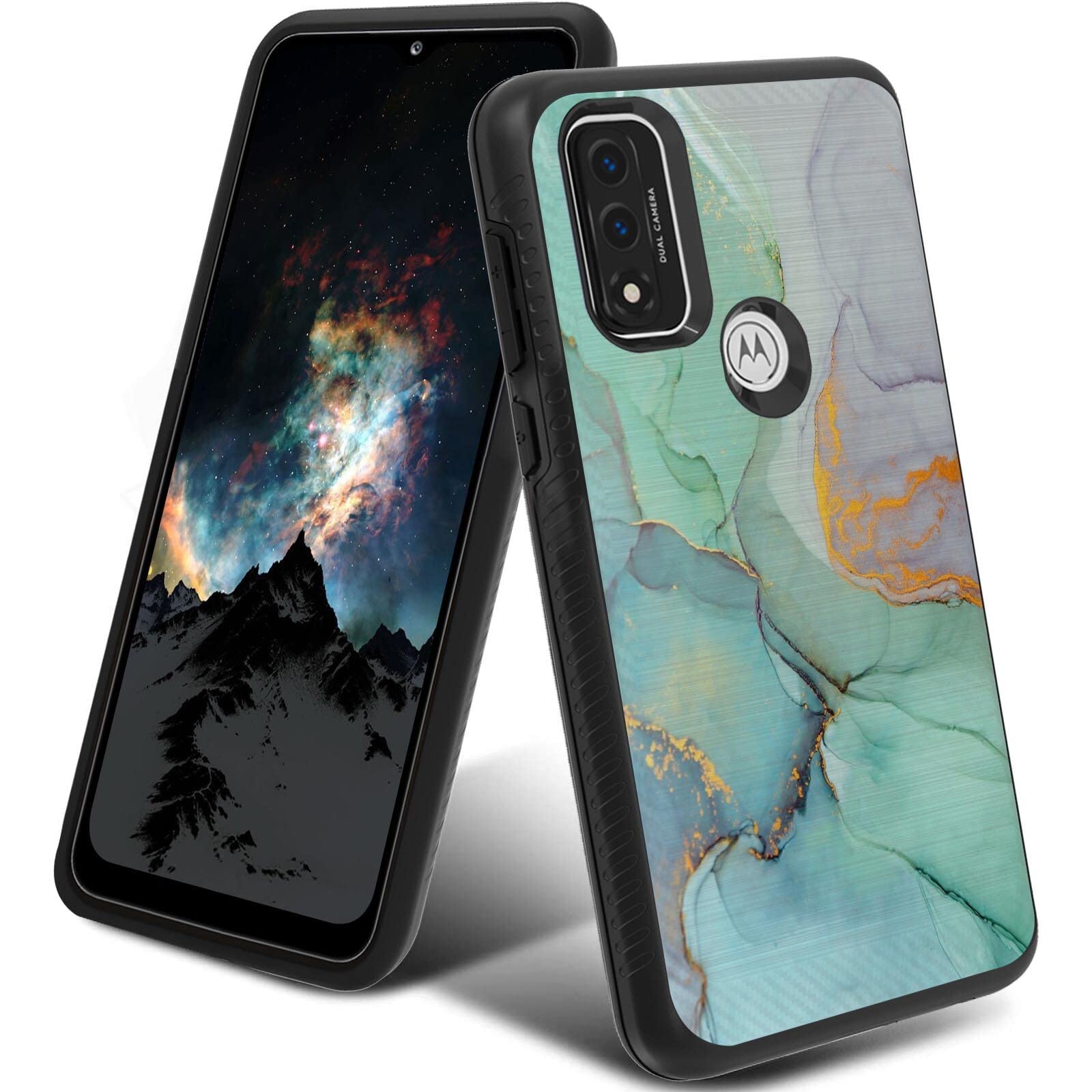 Shockproof Hybrid TPU Case for Motorola Edge Plus 2022/Moto Edge+ 2022/Edge 30 Pro - Dual Layer Protection with Marble Design | Perfect for Outdoor Activities & Daily Use