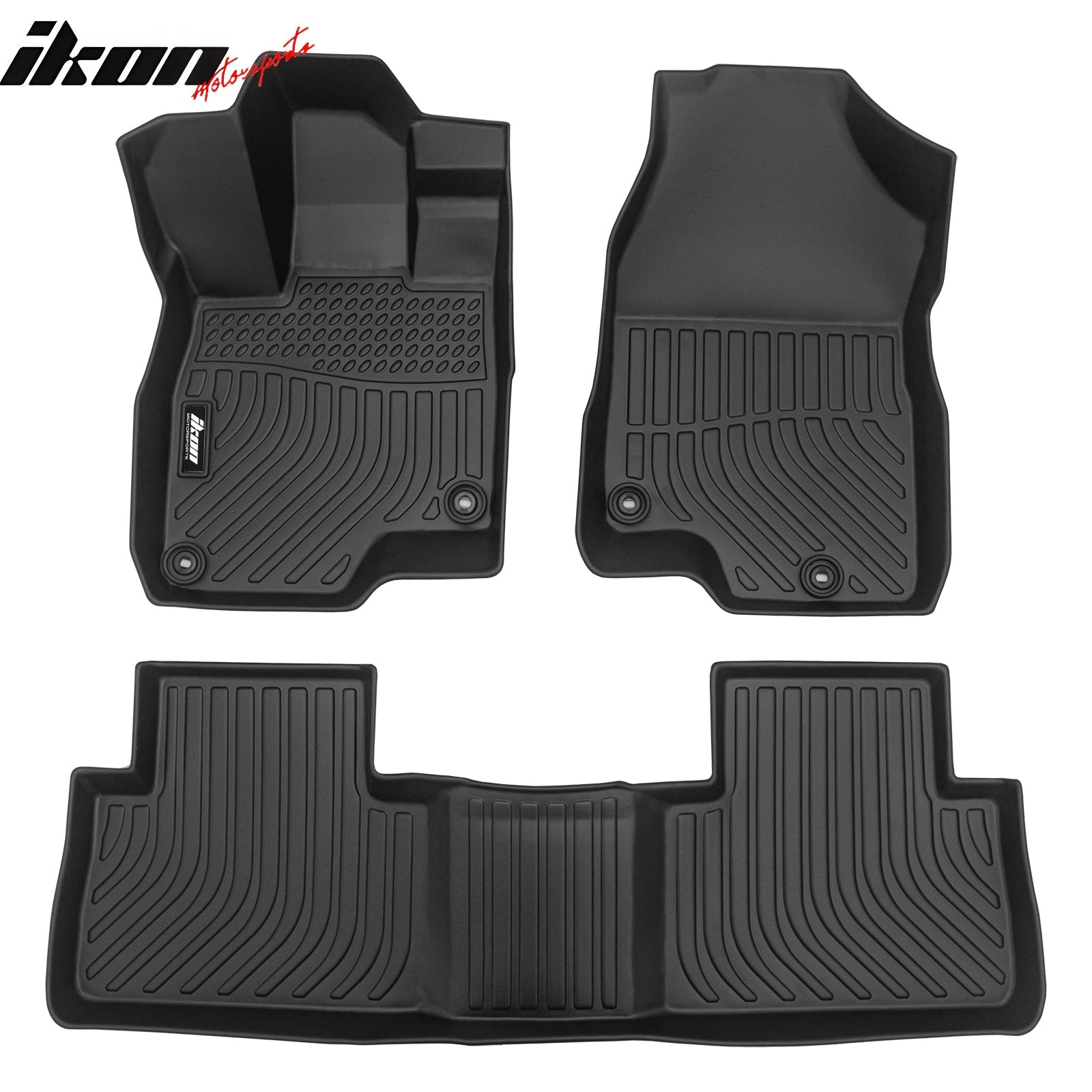 Custom Fit 3D Molded All-Weather Floor Mats for 2019-2025 Acura RDX - TPE Thermo Plastic Elastomer Black Car Floor Liners (3-Piece Set) - Front & Rear Protection for Mud, Snow, and Spills - Perfect for Daily Commute, Road Trips, and Family Adventures