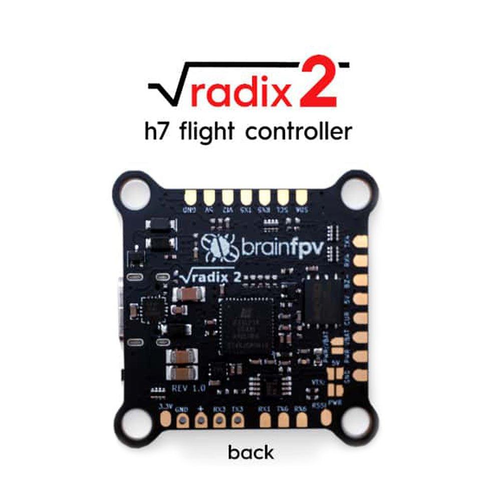 BrainFPV RADIX 2 Flight Controller Rev. 1.2 - 30x30mm F4 FC for FPV Drones - Perfect for Racing, Freestyle & DIY Quadcopter Builds