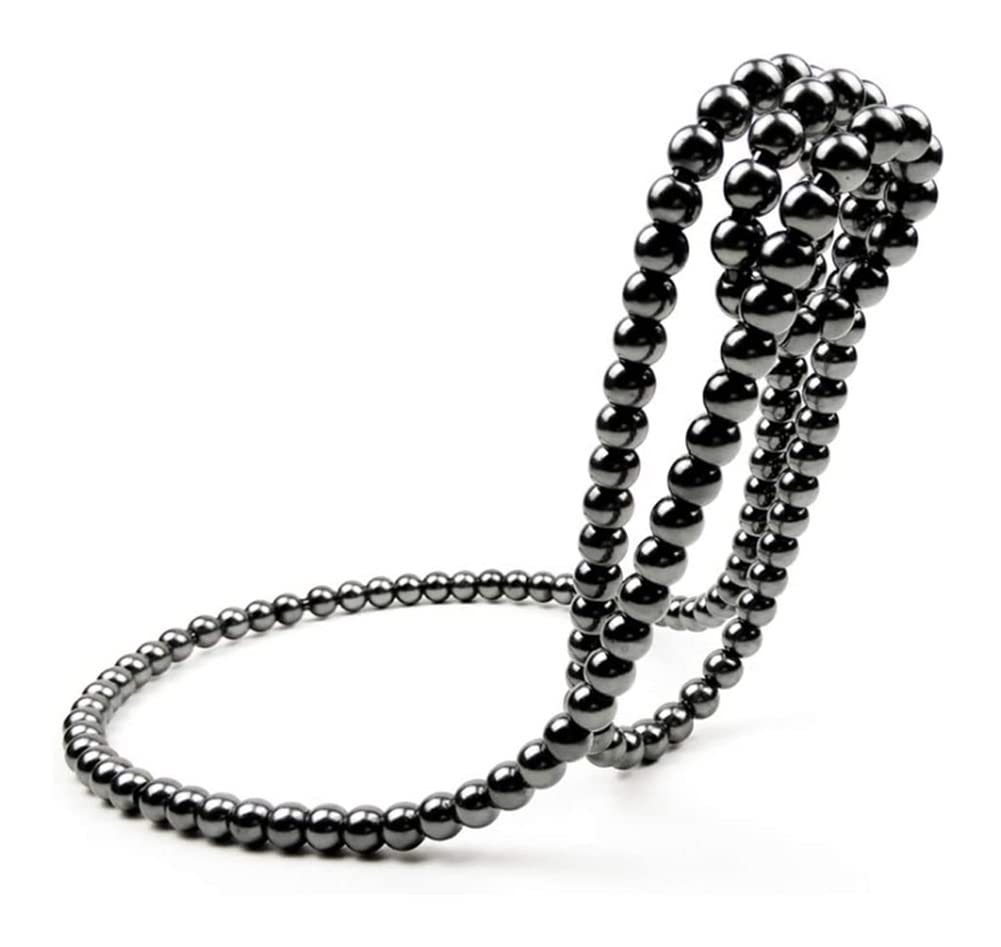 Stylish Black Hanging Wine Rack for Home Decor - Creative Pearl Necklace Design Wall Mounted Wine Shelf - Perfect for Kitchen, Dining Room, Bar & Gift Giving