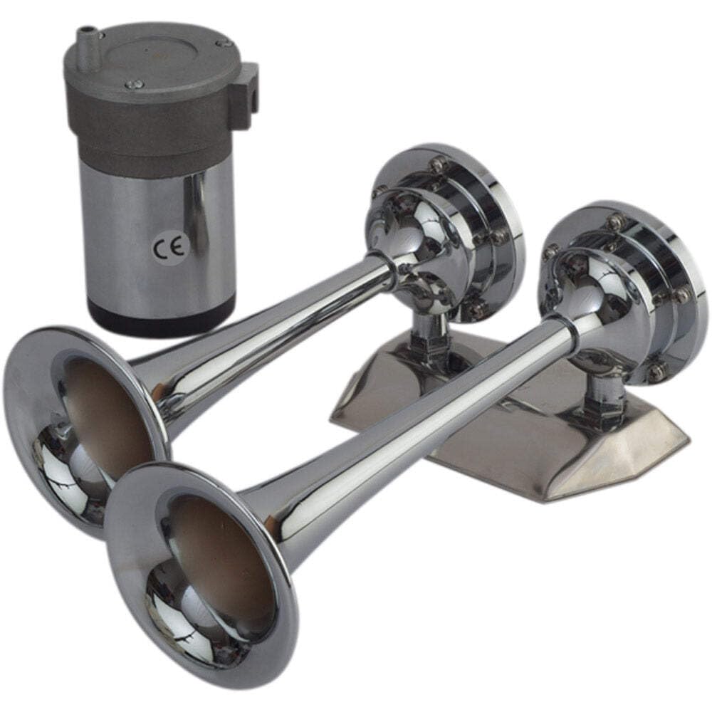 Sea-Dog Line 432620-1 Max Air Horn Mini Trumpet - Compact & Loud Marine Air Horn for Boats, Trucks, RVs - Perfect for Emergency Signals & Sporting Events