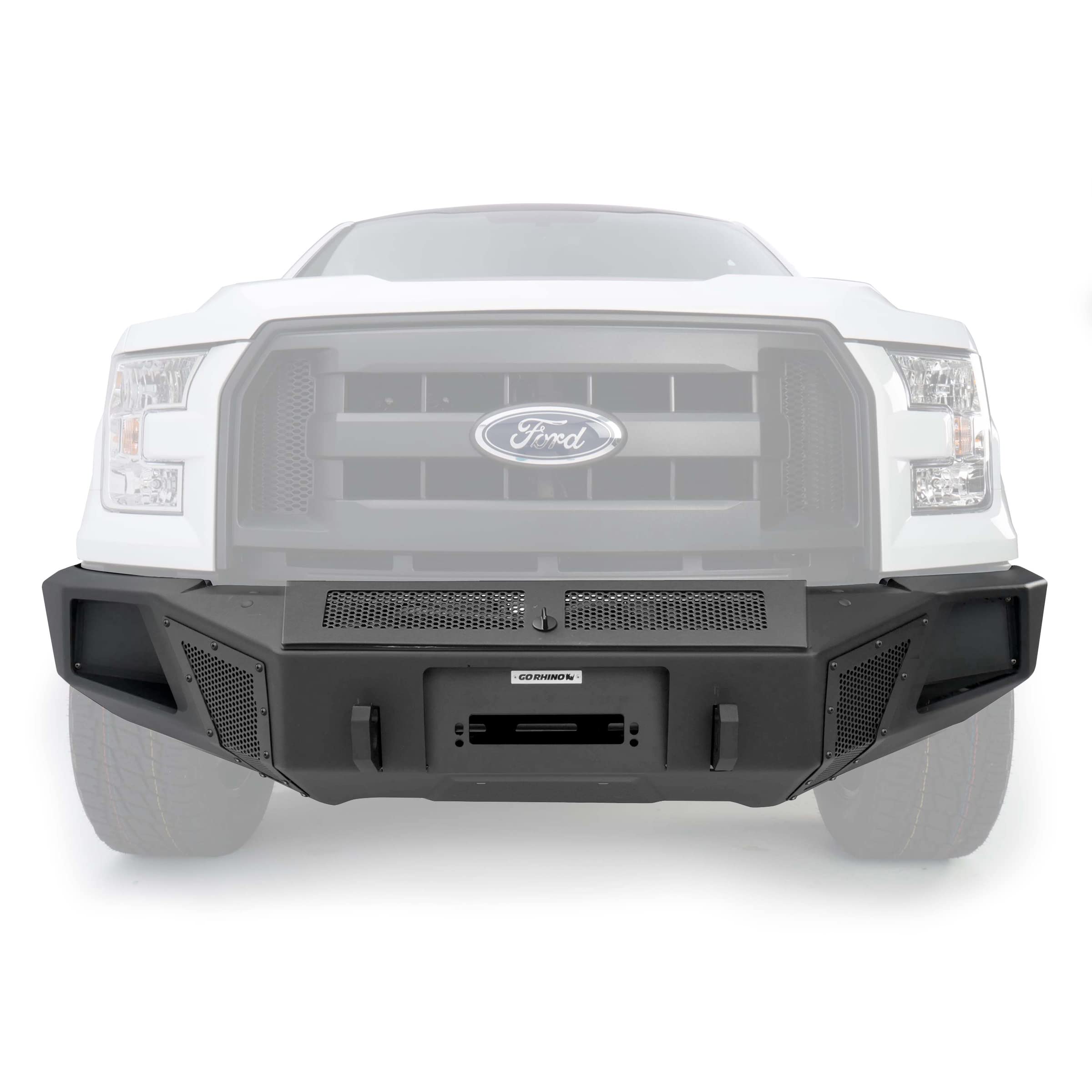 Go Rhino 24395T BR5.5 Textured Black Front Bumper Replacement for Trucks & SUVs - Heavy Duty Off-Road Protection & Stylish Upgrade