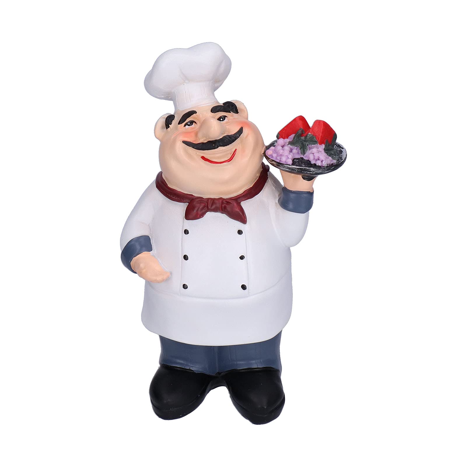Chef Figurine Decor - Handcrafted Kitchen & Coffee Shop Decorations for Home, Dining & Living Room - Perfect for Restaurant Themed Decor & Gift Ideas