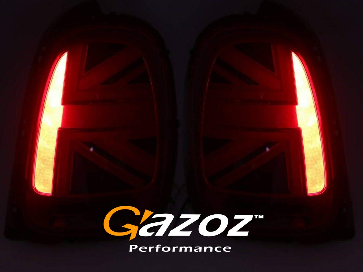 LED Tail Lights for 2014-2018 Mini Cooper F56 - UK Union Jack Design with Red Lens - Perfect for Car Customization & Night Driving Safety