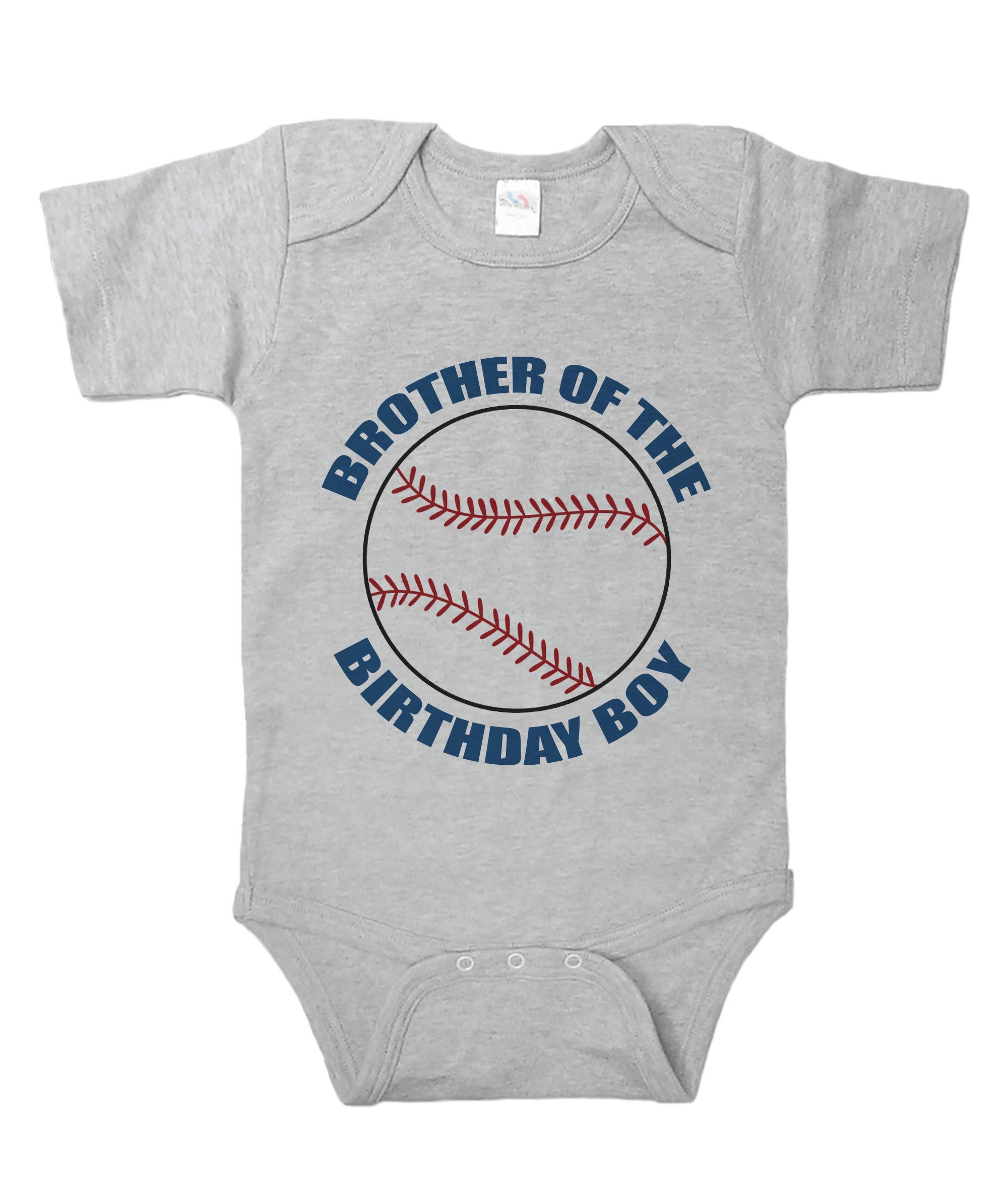 7 ate 9 Apparel Boys' Matching Brother Baseball Romper Outfit - Soft Cotton One-Piece for Siblings, Baby & Toddler Baseball Game Outfits, Family Photo Matching Sets, Cute Twin Brother Outfits for Special Occasions
