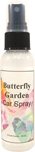 Natural Butterfly Garden Car Air Freshener Spray - 4 oz | Long-Lasting Fragrance for Fresh & Invigorating Car Interior | Perfect for Daily Commute, Road Trips & Office Travel