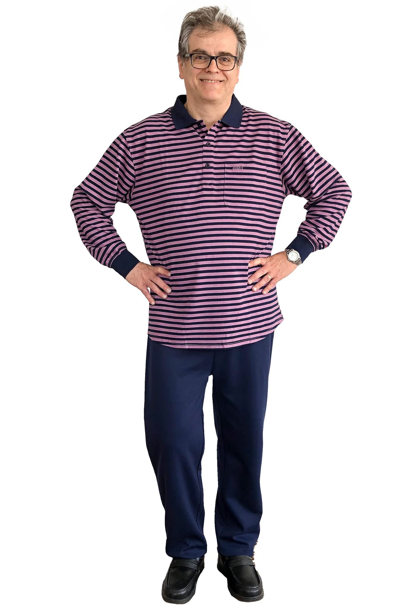 Ovidis Adaptive Pants for Wheelchair Users - Easy Wear Back Panel Pants for Elderly Men & Seniors - Comfortable Clothing for Daily Use, Travel & Doctor Visits