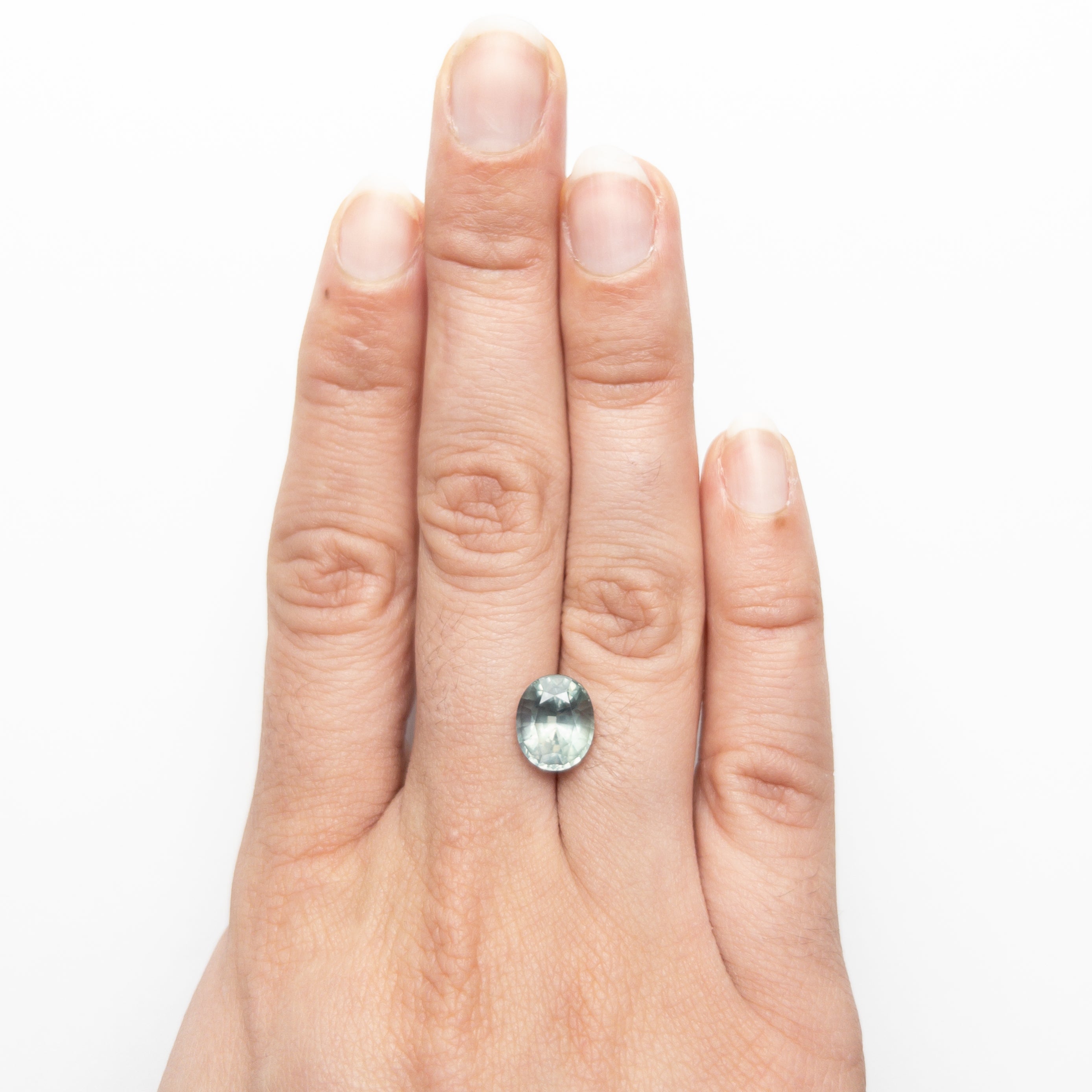 4.18ct Oval Brilliant Blue Sapphire Gemstone - 9.75x8.22x6.43mm Natural Loose Sapphire for Jewelry Making, Engagement Rings & Necklaces