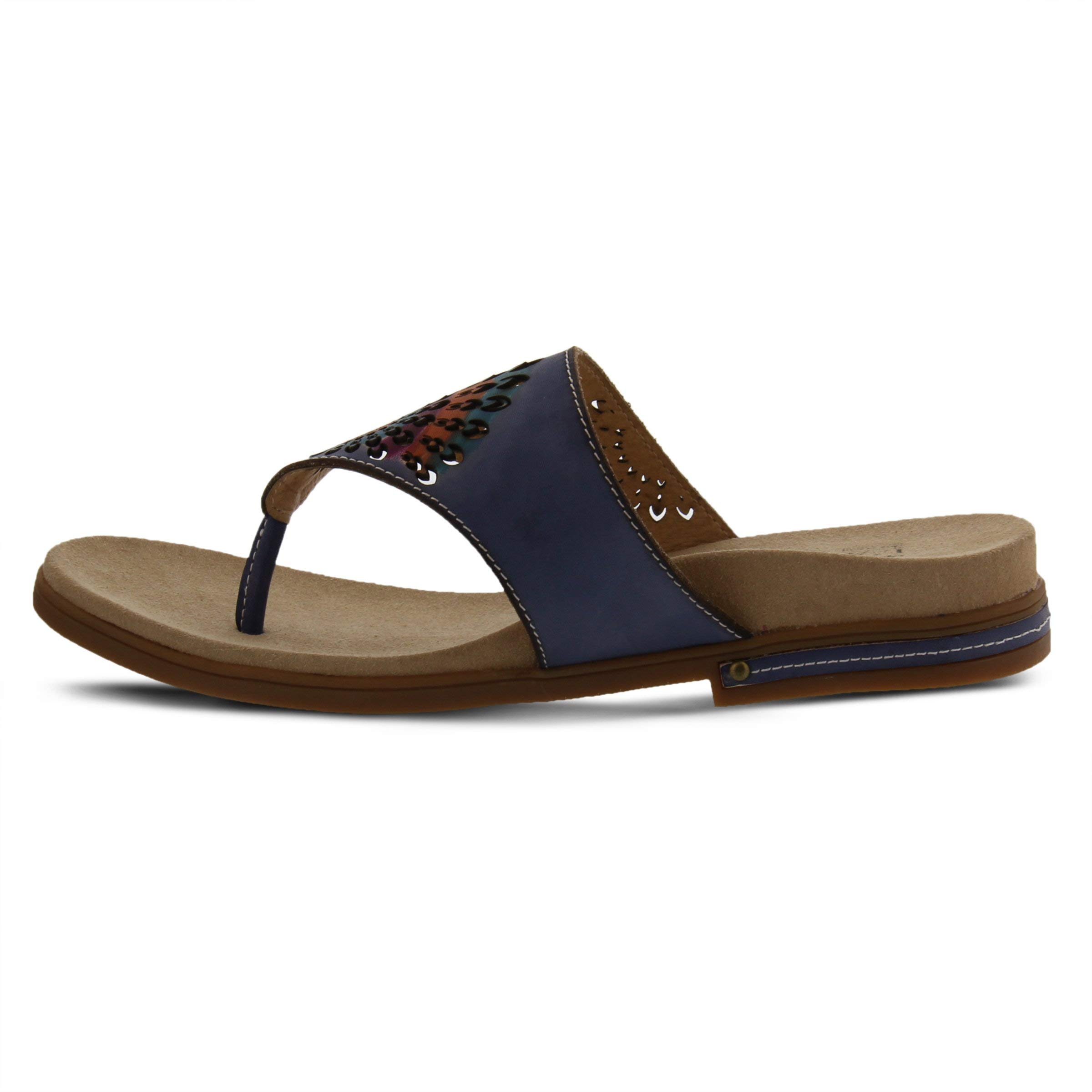 Spring Step L'Artiste Women's Mayura Comfortable Leather Sandals with Arch Support - Perfect for Summer, Beach, and Casual Outings