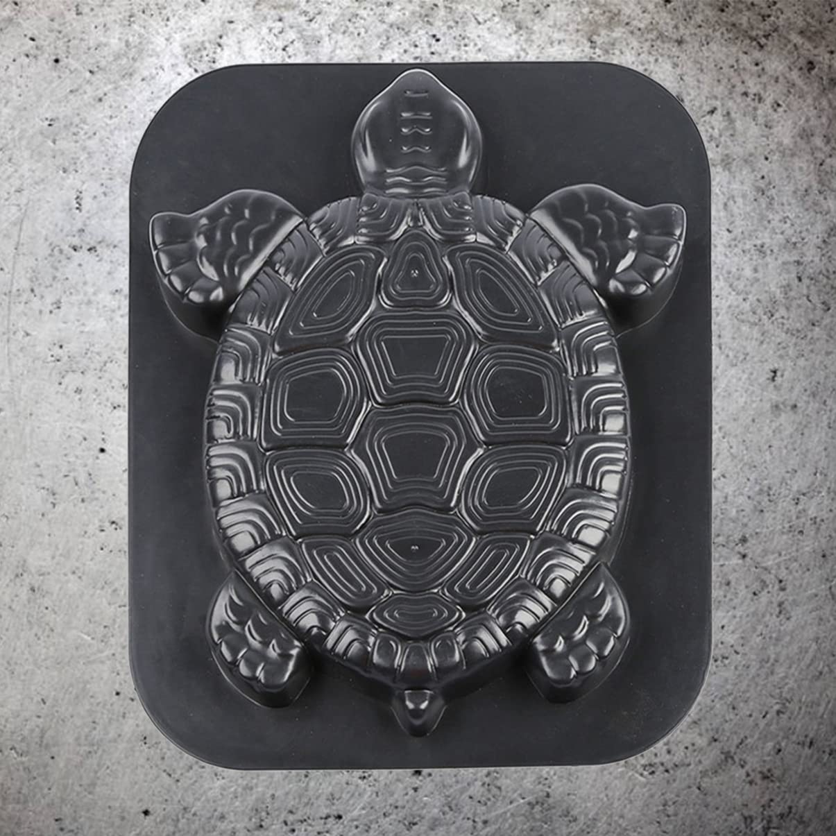 Turtle Shaped Stepping Stone Mold - DIY Concrete Cement Path Maker for Garden, Lawn, Driveway & Walkway Paving | Outdoor Decorative Paver Mold (Black) | Perfect for Garden Pathways, Yard Decor & Landscaping Projects