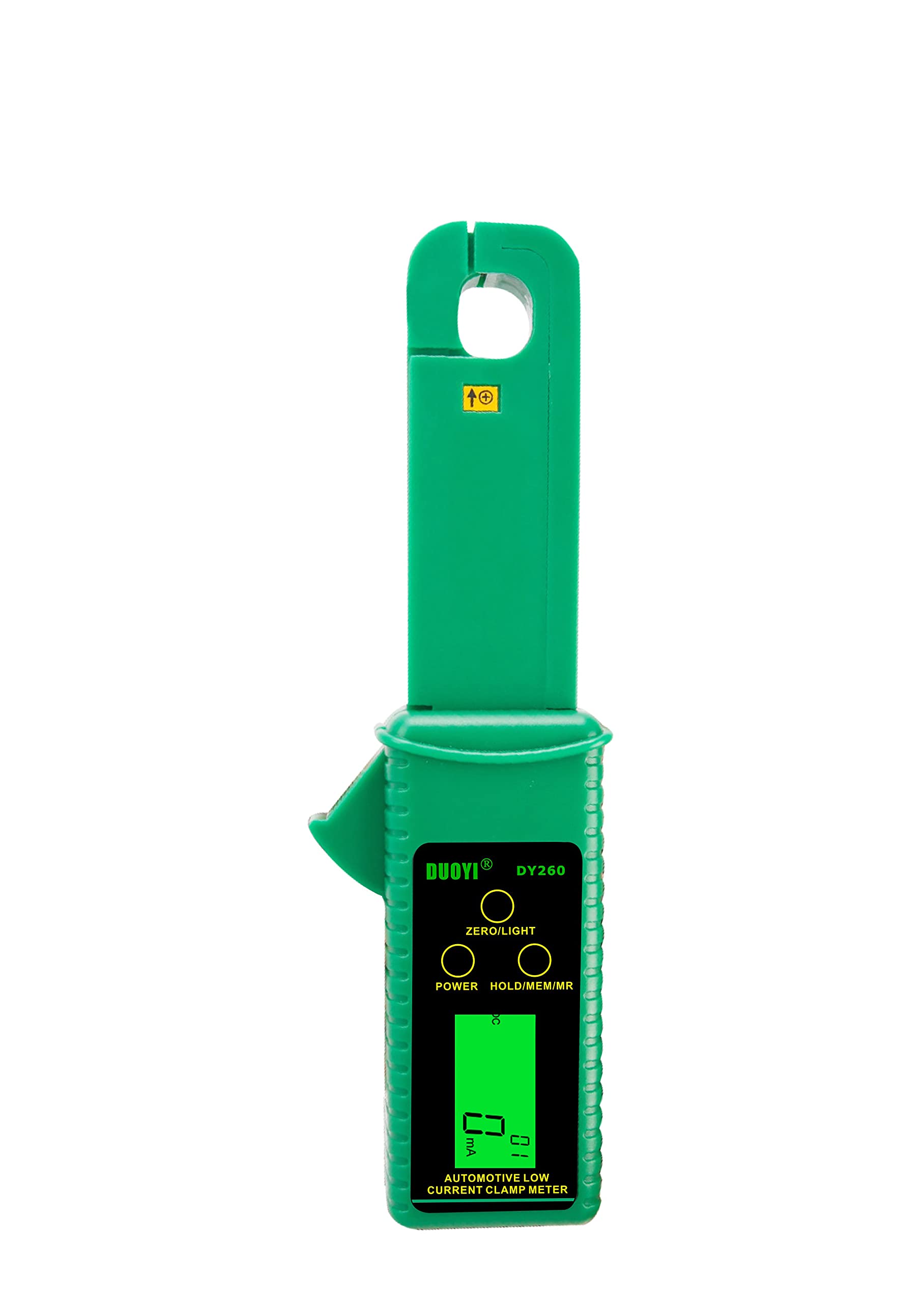 DY260 AC/DC Low Current Clamp Meter - 1mA to 60A Automotive Battery Leak Tester | Perfect for Car Battery Maintenance, Electrical Diagnostics & HVAC Systems