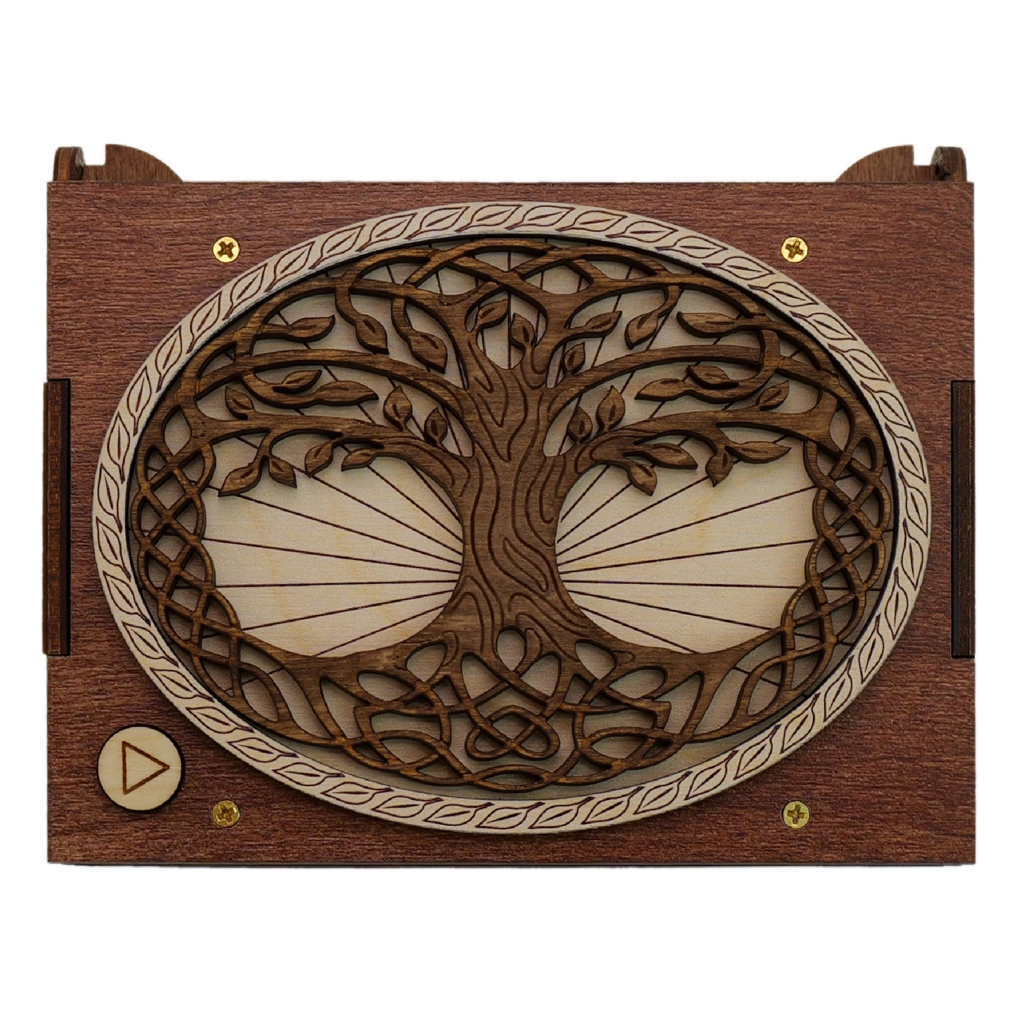 Custom Celtic Tree of Life Music Box - Personalized Engraved Photo & Song Gift for Weddings, Anniversaries & Special Occasions | Plays Your Favorite Melody | Unique Keepsake Present for Her/Him