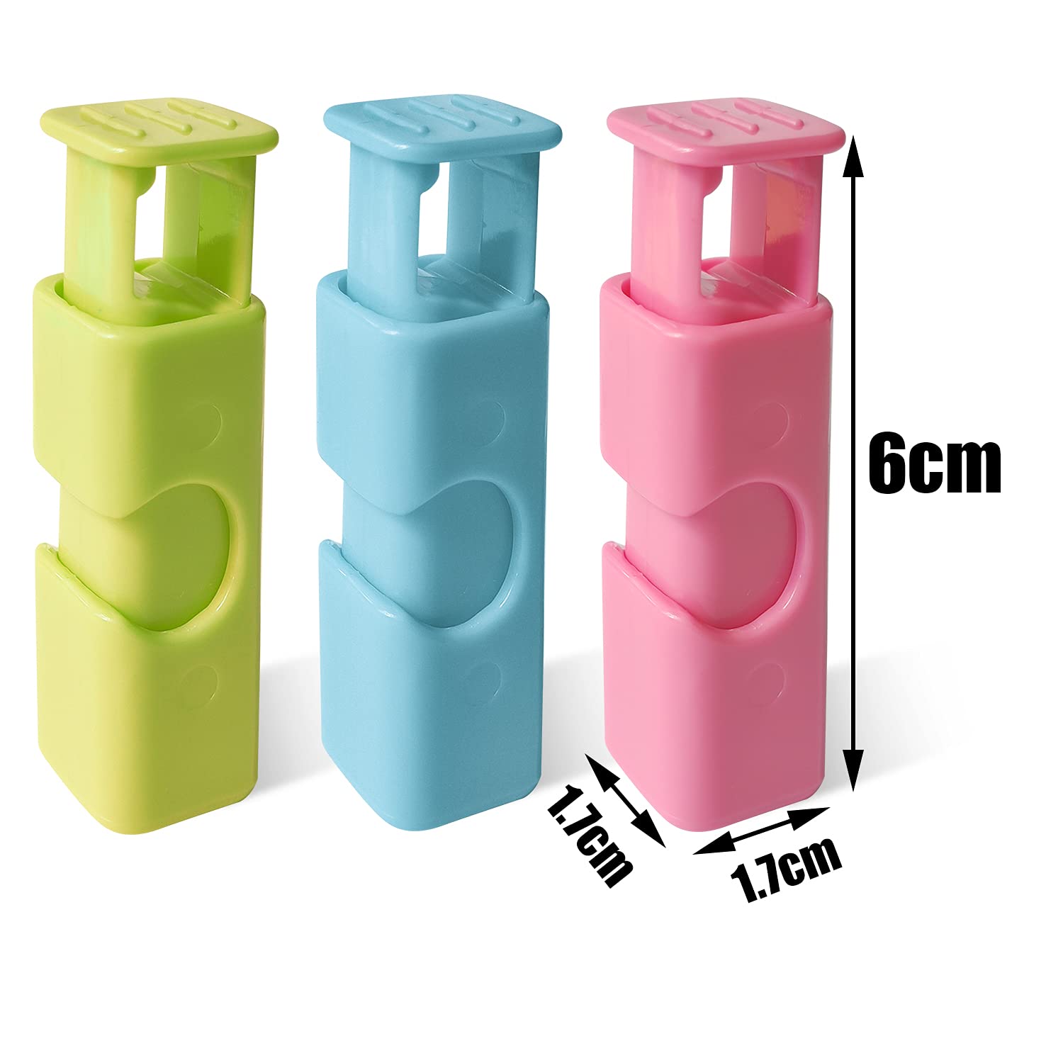 Premium Food Bag Clips for Storage - 12 Pack Multi-Color Non-Slip Grip Bread, Nuts, Dried Fruit & Frozen Food Sealer Clips - Easy Squeeze & Lock Design for Kitchen, Pantry & Picnic Use