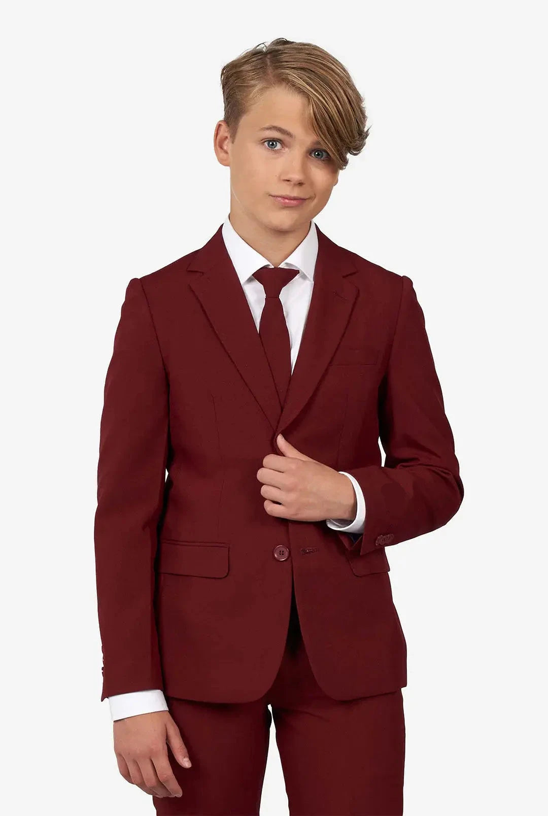 Boys' 5-Piece Burgundy Suit Set | Premium Quality | Made in Canada | Perfect for Weddings, Parties & Formal Events