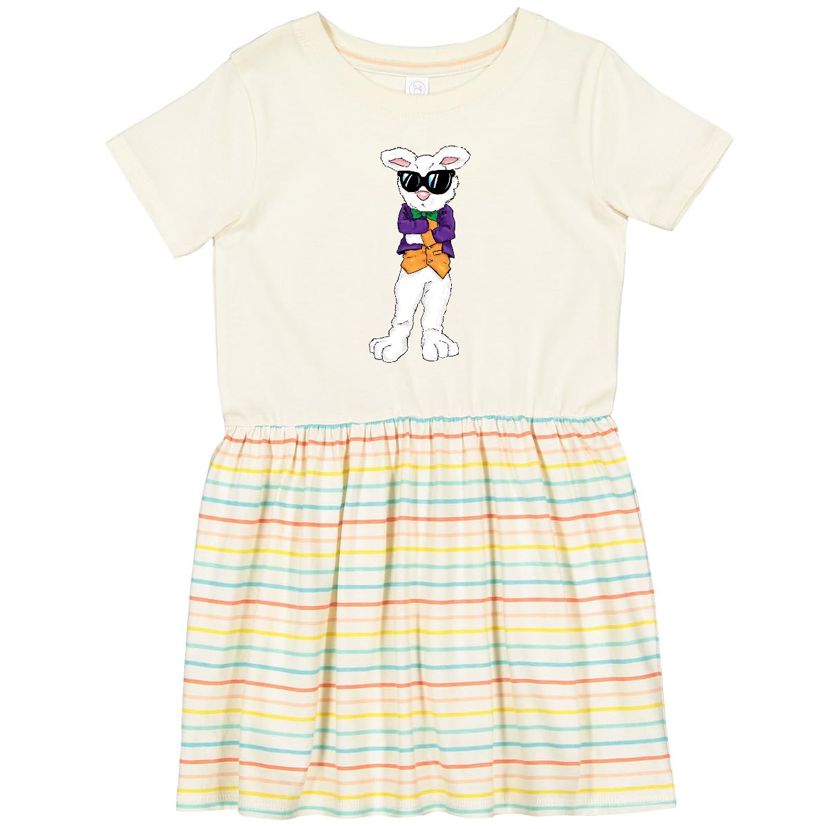 Easter Bunny Boss with Sunglasses & Jacket Toddler Dress - Cute Easter Outfit for Girls & Boys - Perfect for Easter Egg Hunts & Spring Photoshoots
