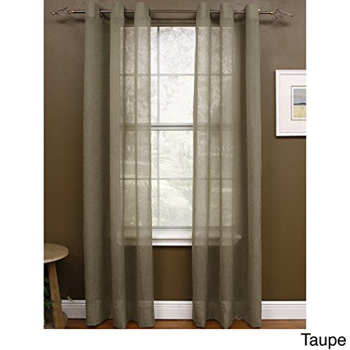 Miller Sheer Preston Grommet Curtains 48x95 Inch - Light Filtering Window Panels for Living Room, Bedroom & Office Decor