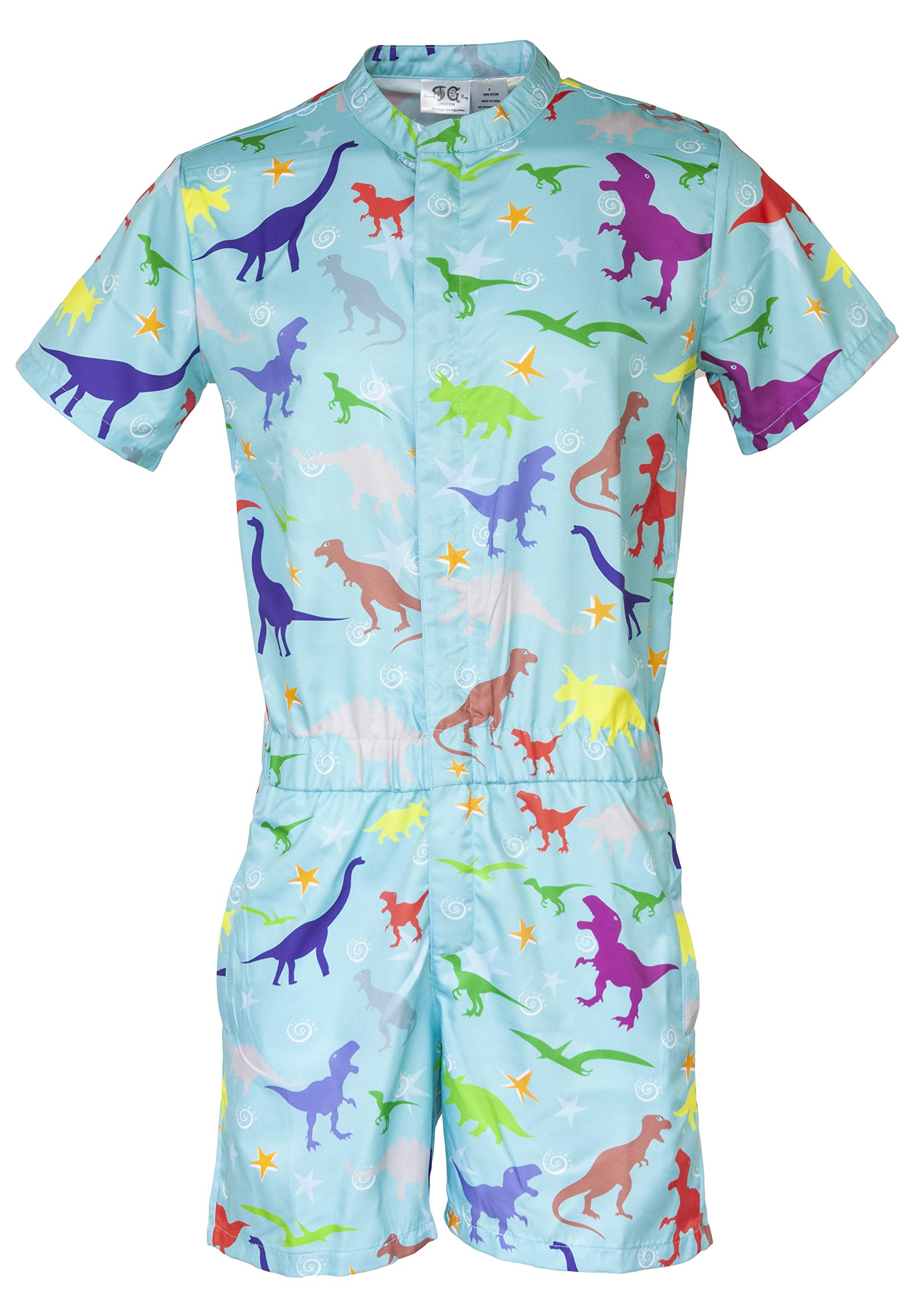 Funny Guy Mugs Men's Romper Jumpsuit - Premium Adult One-Piece with Zippered Pockets for Casual Wear & Costume Parties