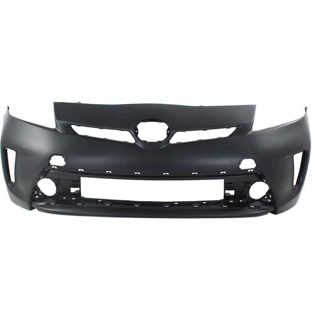 2012-2015 Toyota Prius & Prius Plug-In Front Bumper Cover Replacement - Primed & Ready for Paint | CAPA Certified (TO1000394) | Perfect Fit for 5211947934 | Ideal for Collision Repair & Car Restoration Projects