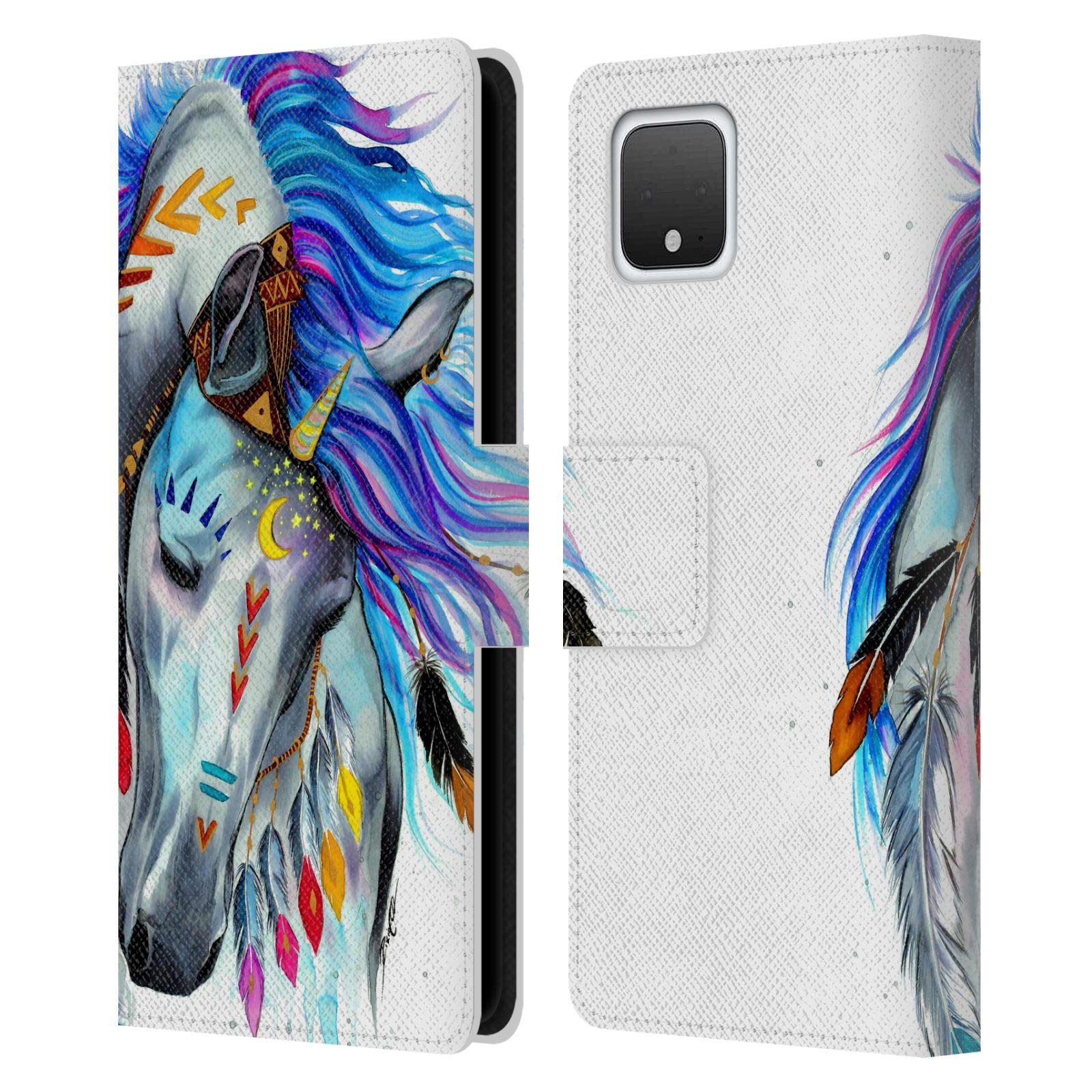 Pixie Cold Spirit Animals Leather Wallet Case for Google Pixel 4 - Book Style Protective Cover for Daily Use