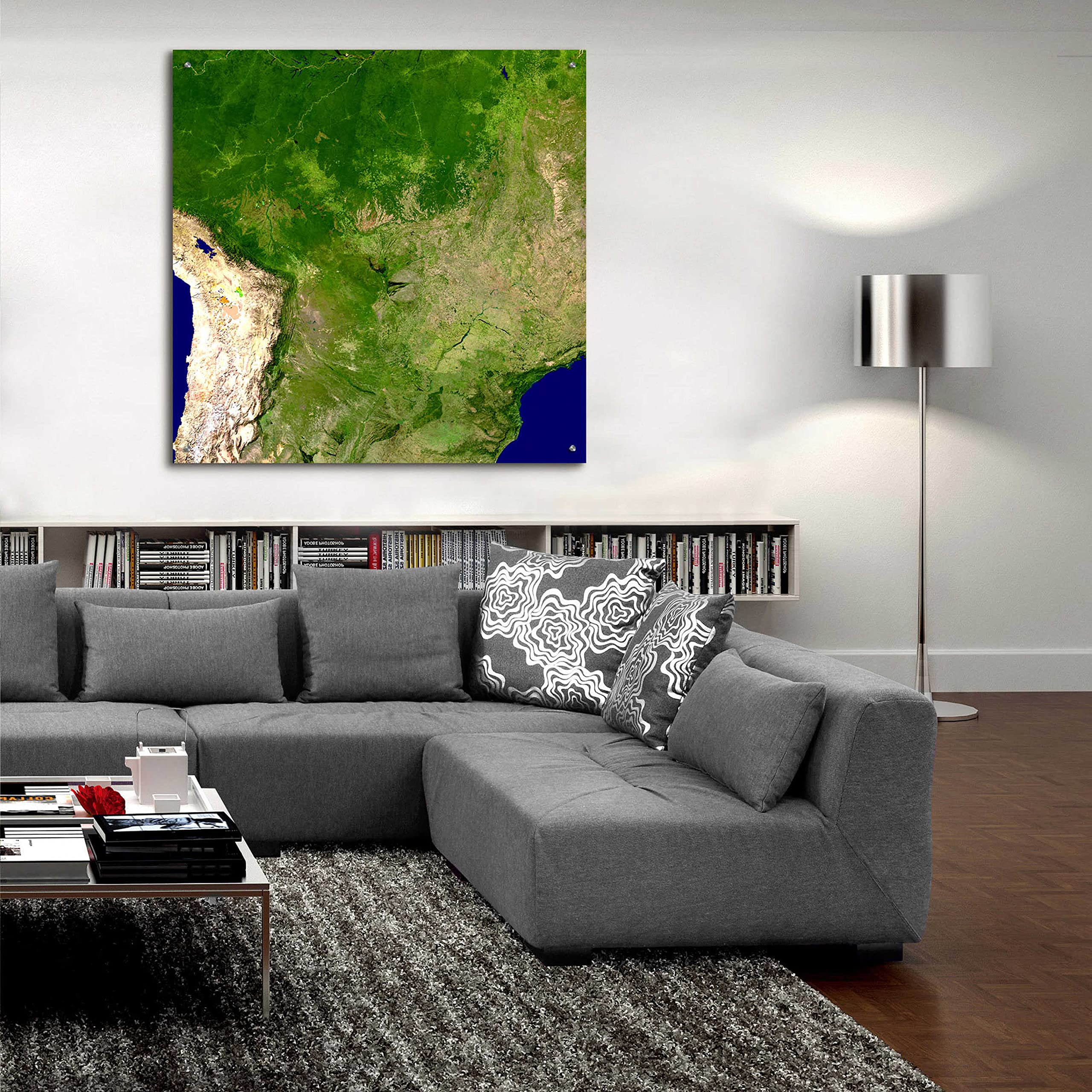 Epic Art 'Earth as Art: South America' Acrylic Glass Wall Art - 36x36 Inches Modern Home Decor for Living Room, Bedroom & Office - Stunning Landscape Photography Print
