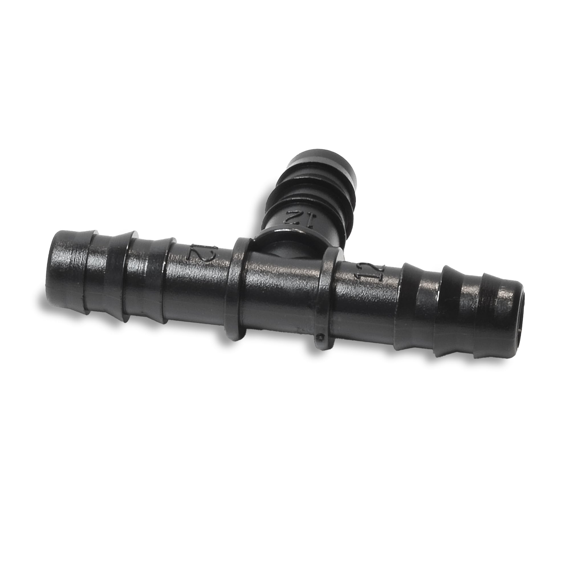 1/2 Inch PVC Barbed Tee Fitting - Insert for Tubing Hose Water Line - SCH 40 Tee for 1/2 PVC Pipe - Perfect for Irrigation, Plumbing, and DIY Water Systems