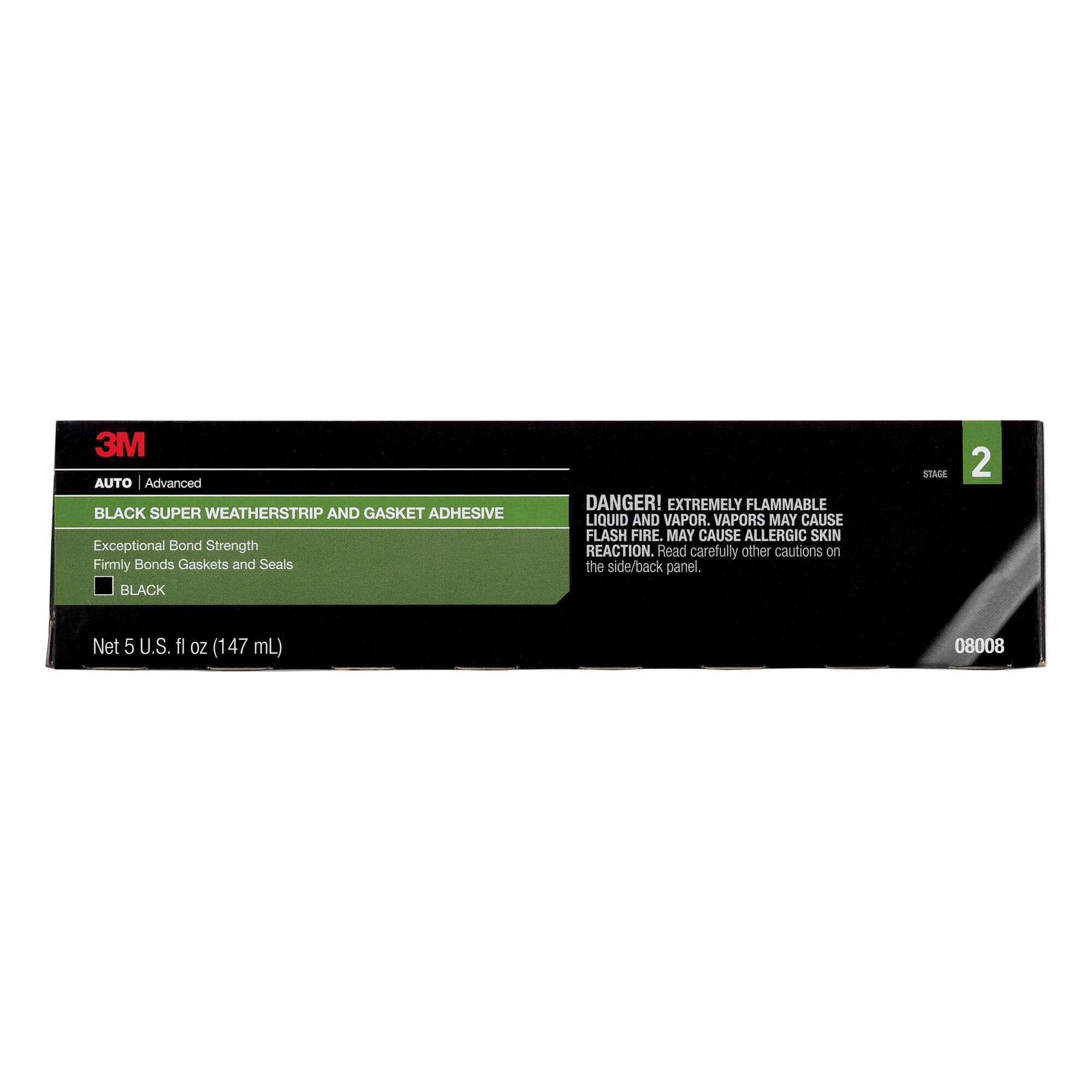 3M Black Super Weatherstrip and Gasket Adhesive - 5 fl oz (08008) - 6 Pack - Heavy Duty Automotive Sealant for Doors, Windows, and Trunks - Weatherproof Bonding Solution for DIY Car Repairs