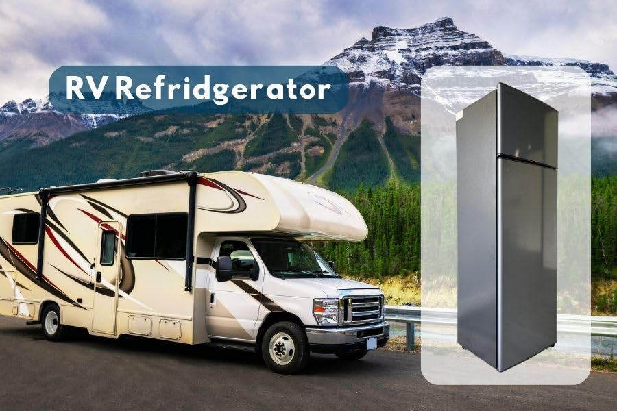 Commodore RV Refrigerator 10 Cubic Feet - Stainless Steel 12V 2 Door Fridge for Campers & Road Trips | Perfect for RV, Travel Trailer & Off-Grid Living