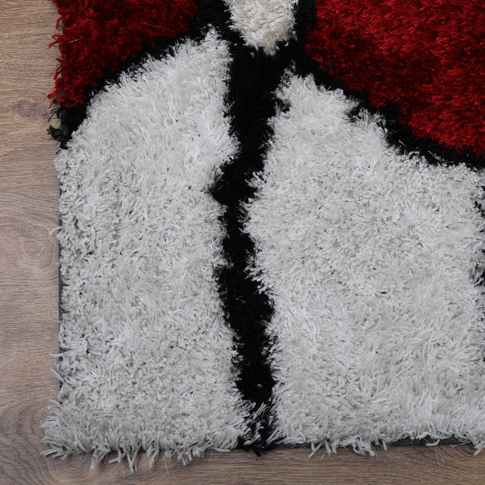 Hand Tufted Wool Rug - Soft & Durable Non-Slip Area Rug for Living Room, Bedroom, Nursery - Traditional Floral Design Home Decor