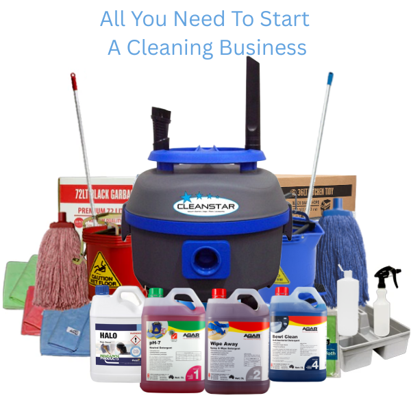 Commercial Cleaning Startup Kit - 10L Housemaid Vacuum Cleaner for Office, Restaurant & Home Deep Cleaning