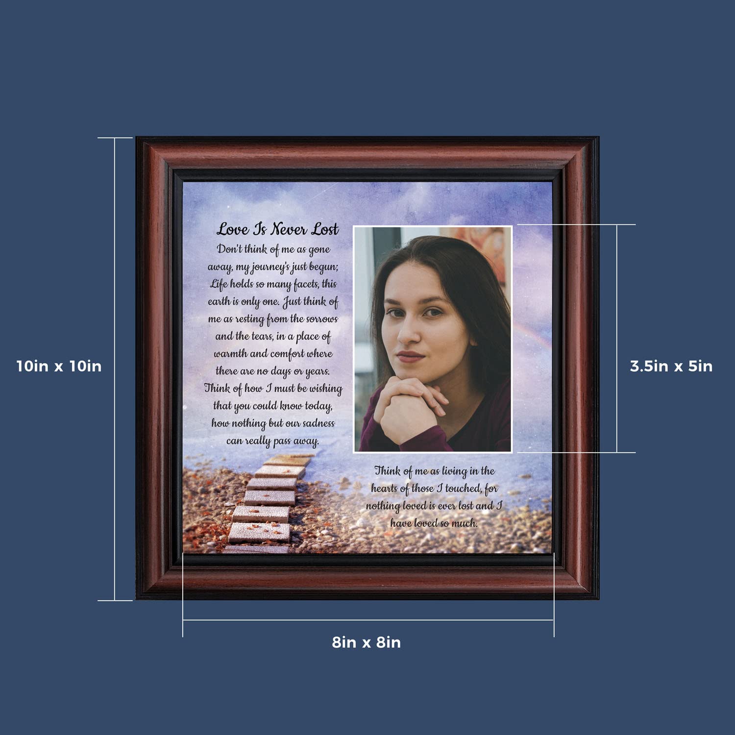 Sympathy Memorial Picture Frames - Crossroads Home Décor for Wall Display & Gift Baskets