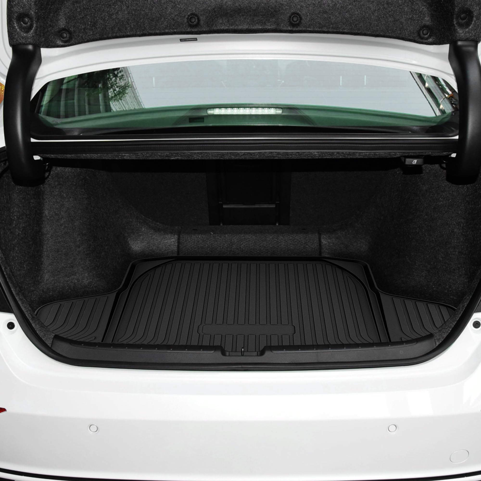 2025 2024 2023 Honda Accord All-Weather TPE Floor Mats - Custom Fit for Accord Hybrid, 1st & 2nd Row Liners & Cargo Mat - Durable Black Car Accessories - Perfect for Daily Commute, Road Trips & All-Season Protection