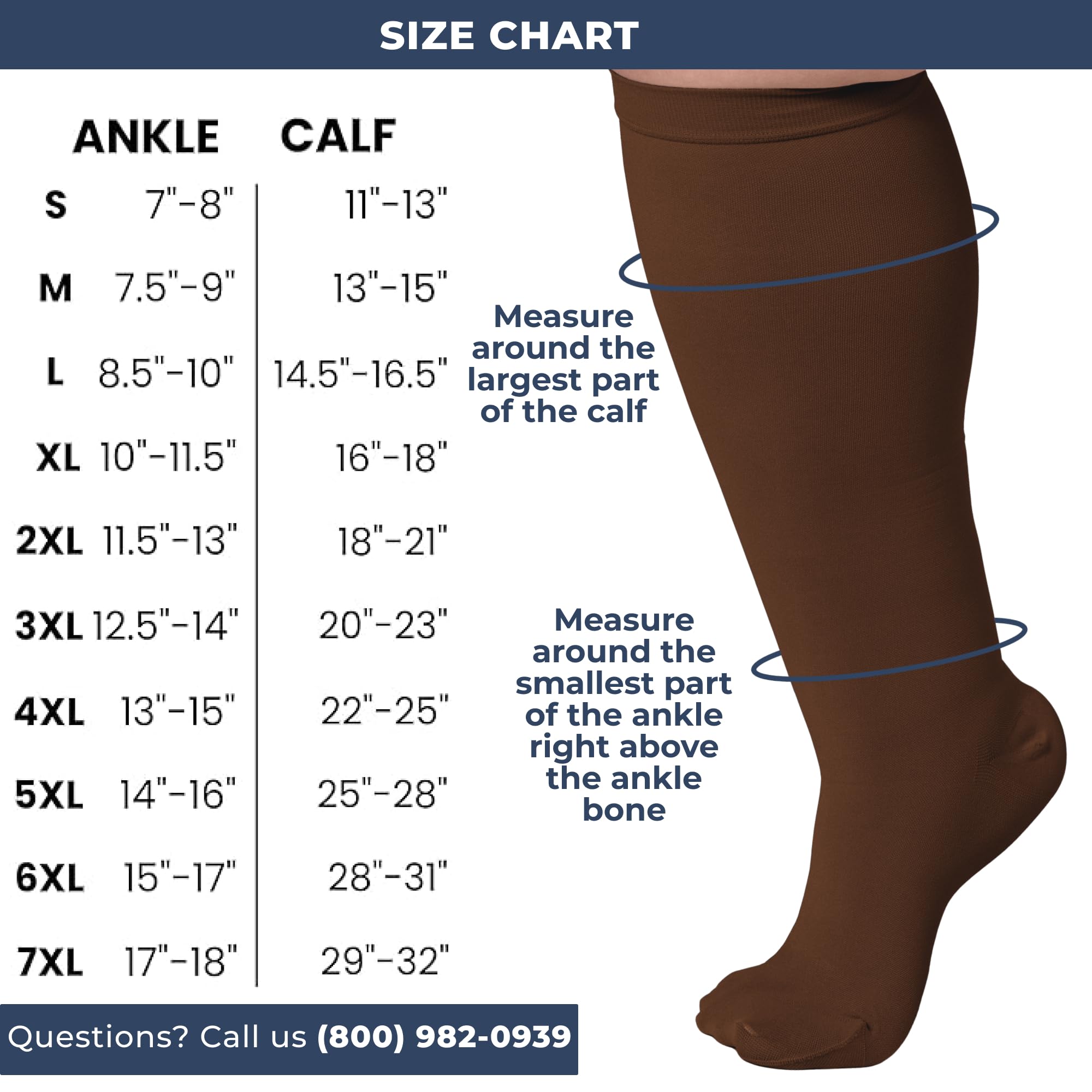 Mojo 20-30mmHg Medical Grade Compression Socks for Women & Men - Knee High Support Stockings for Circulation, Travel & Recovery - Perfect for Nurses, Athletes & Long Flights