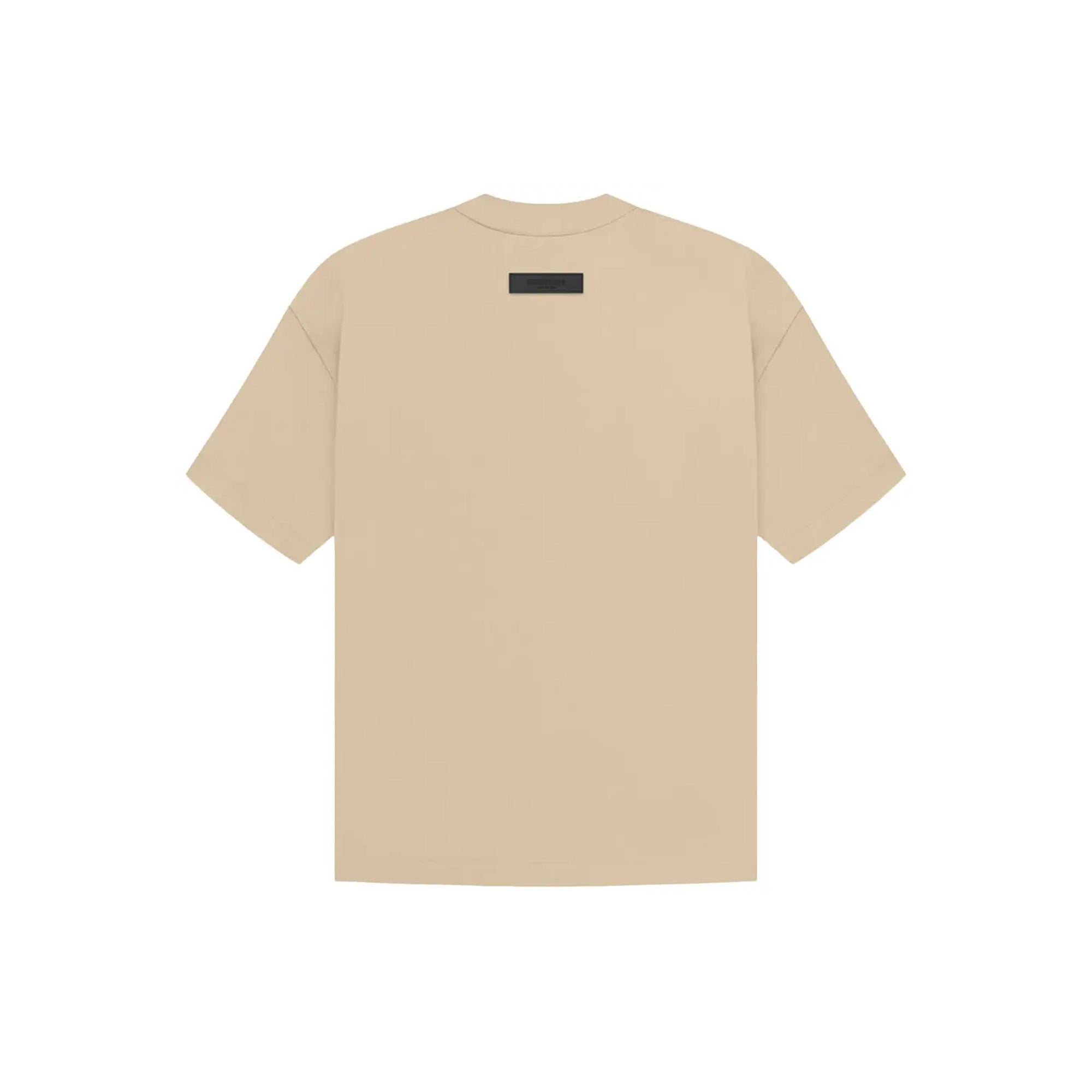 Fear of God Essentials Short Sleeve T-Shirt for Men - Soft Cotton Crewneck Tee in Sand Color (2023 Collection) | Casual Wear, Street Style & Everyday Outfits