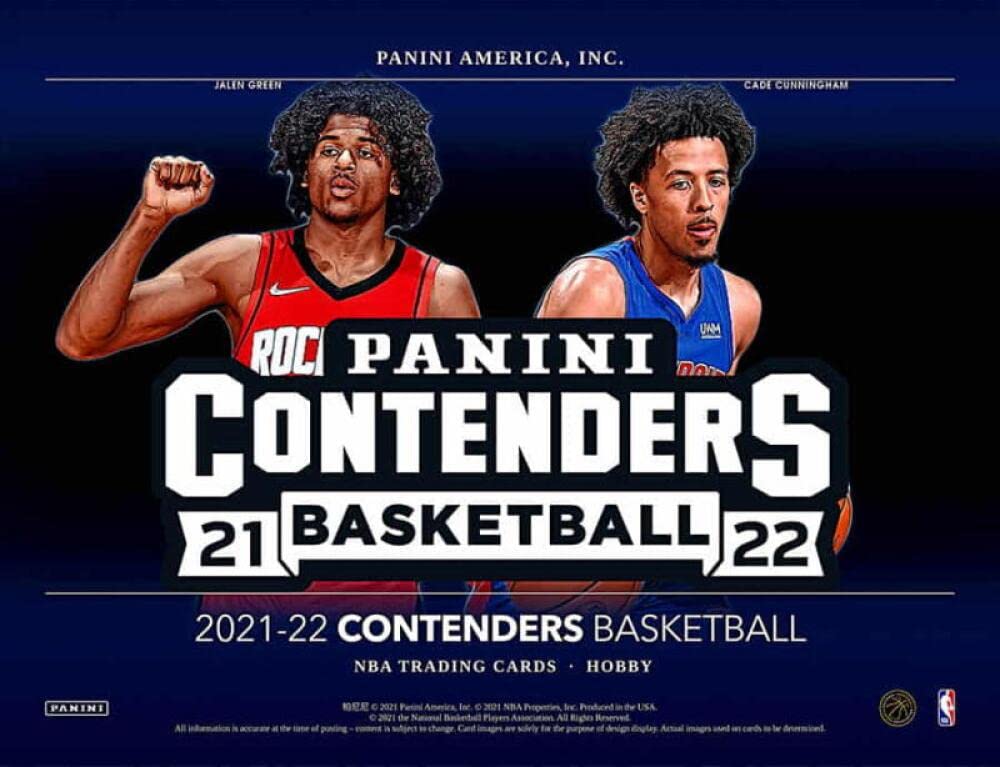 2021-22 Panini Contenders Basketball Hobby Box - 12 Packs (10 Cards Each) with 2 Autographs - NBA Trading Cards for Collectors & Fantasy Sports Fans - Perfect for Gifts, Investments & Game Nights