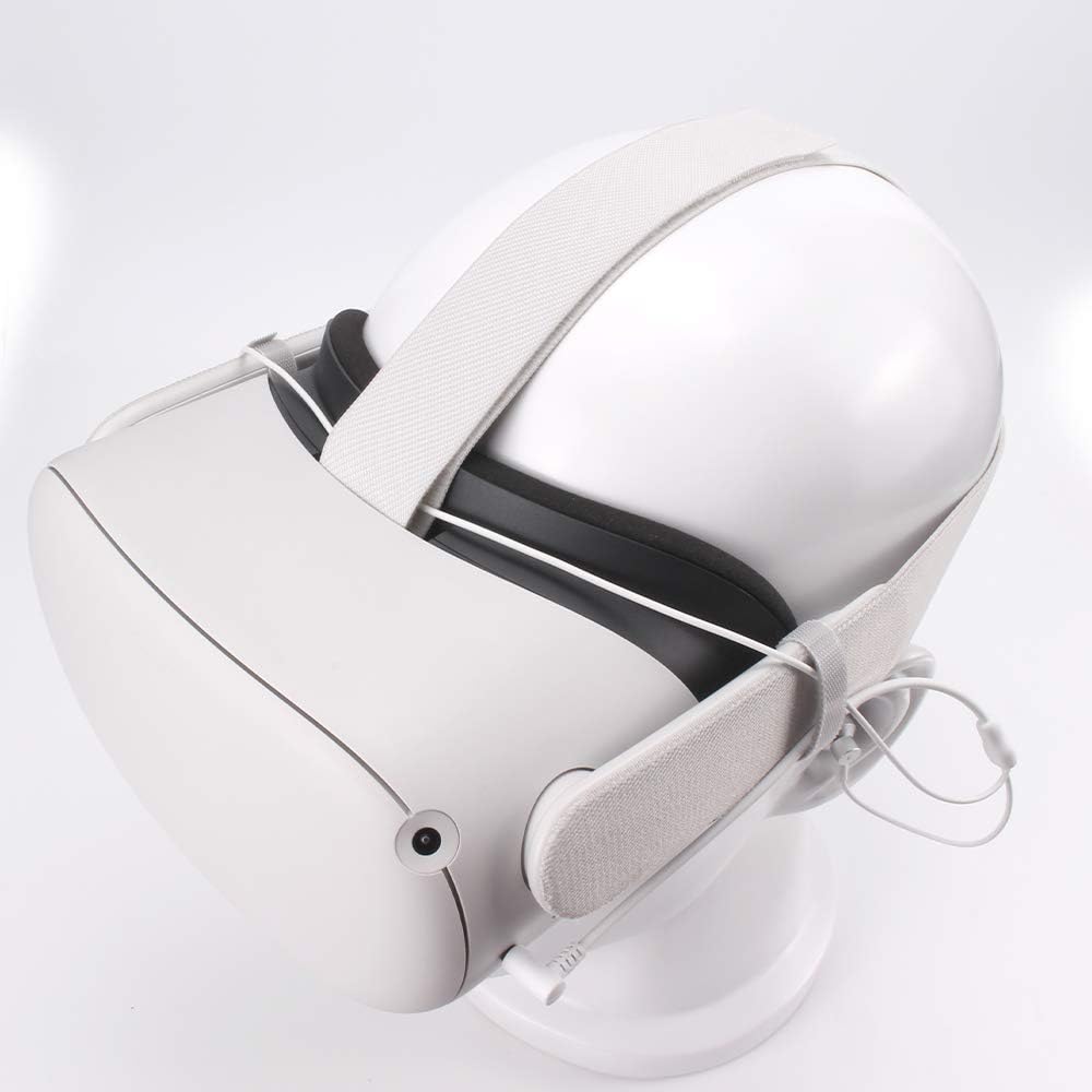 TNE HiFi In-Ear Headphones for Meta Quest 2 & Oculus Quest 2 VR Headset - Custom-Length Cable, Noise Isolation Earbuds for Virtual Reality Gaming (White) - Perfect for Immersive VR Gaming, Music & Movies