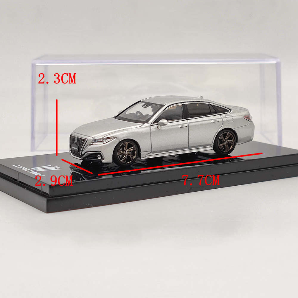 1/64 Scale Hobby Japan Toyota CROWN 2.0 RS Limited Silver Diecast Model Car HJ642009GS - Collectible Toy for Adults, Perfect Gift for Car Enthusiasts & Display for Office/Home Decor