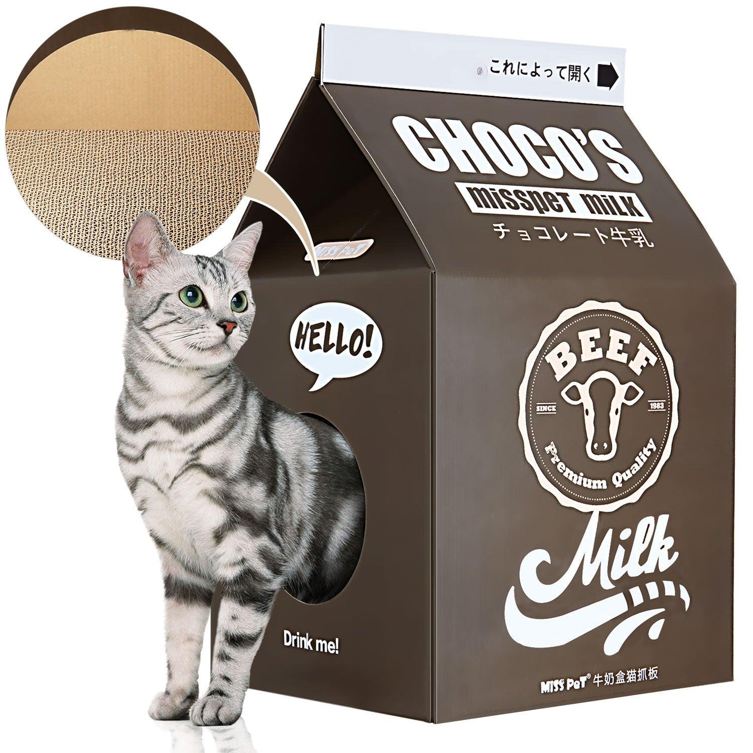 Premium Cat Condo Scratcher Post with Cardboard - Durable & Eco-Friendly Cat Scratching Tower for Indoor Cats - Perfect for Play, Climbing & Nail Care in Home or Office