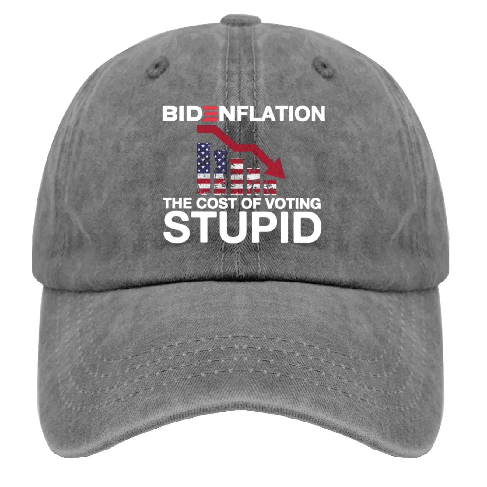 Vintage Distressed Dad Hat - Adjustable 90s Baseball Cap for Men | Political Satire & Humor | Perfect for Casual Wear, Protests & Gifts