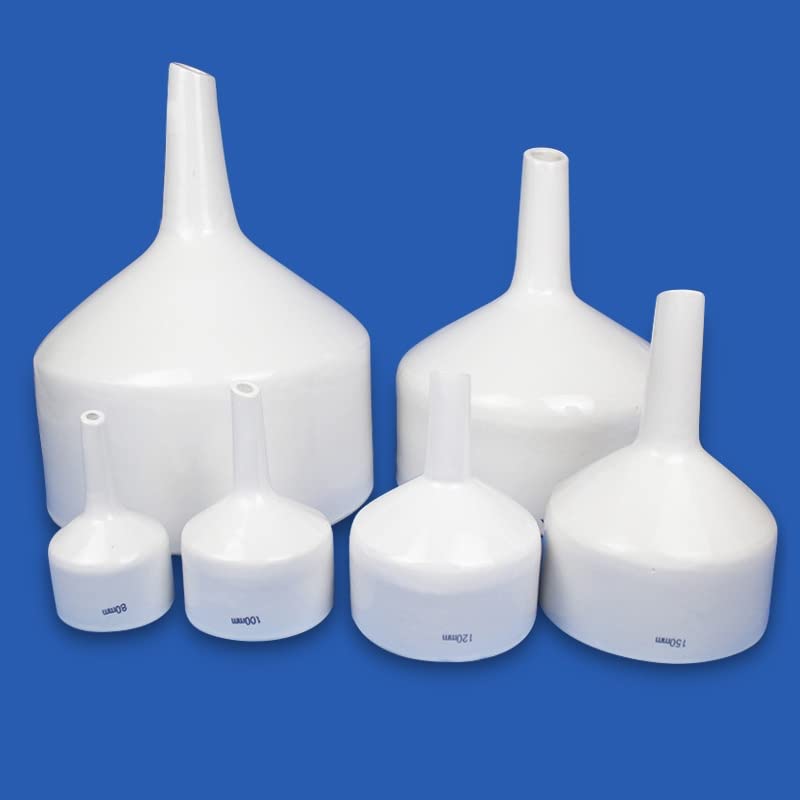 40mm to 300mm Porcelain Buchner Funnel - Chemistry Lab Filtration Kit with Porous Filter for Laboratory Experiments (Capacity 250mm) - Ideal for Chemical Analysis, Solvent Filtration & Scientific Research