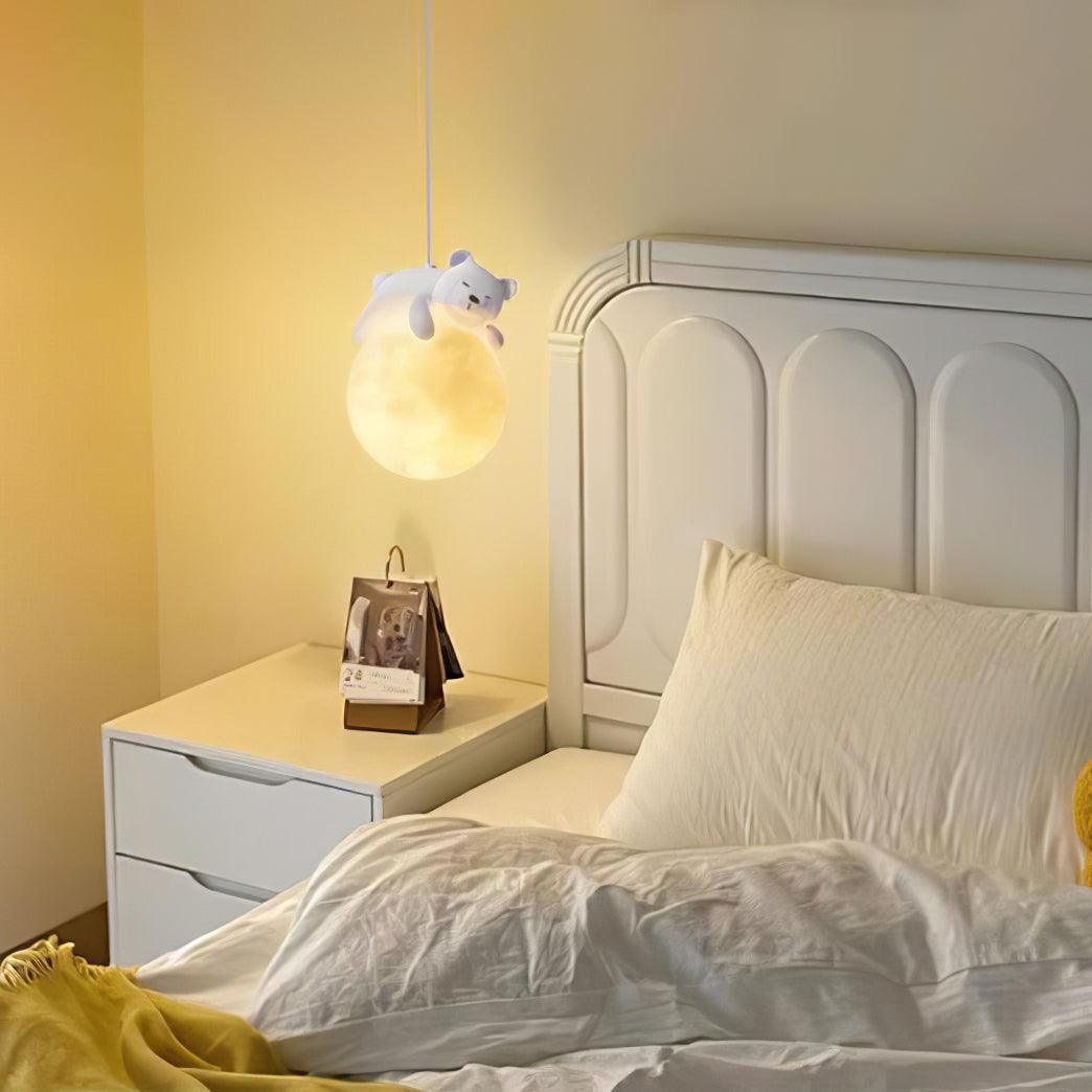 Animal Sleeping Pendant Lamp - Cute Animal-Shaped Night Light for Nursery, Kids Room & Bedroom Decor - Perfect for Creating a Cozy and Dreamy Atmosphere