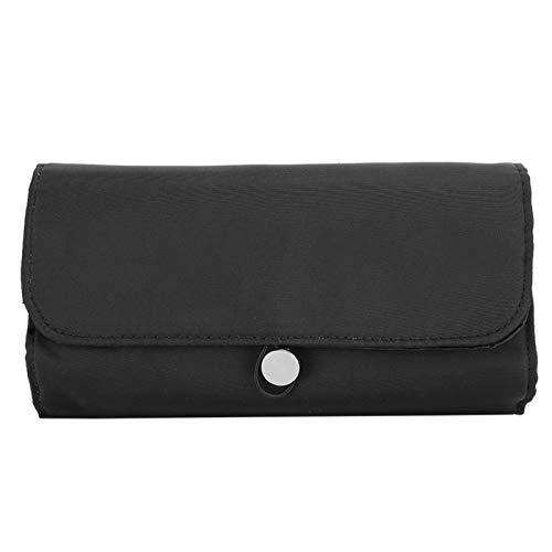 Travel Makeup Brush Bag with 12 Slots - Portable Cosmetic Organizer for Lipstick & Cream Storage
