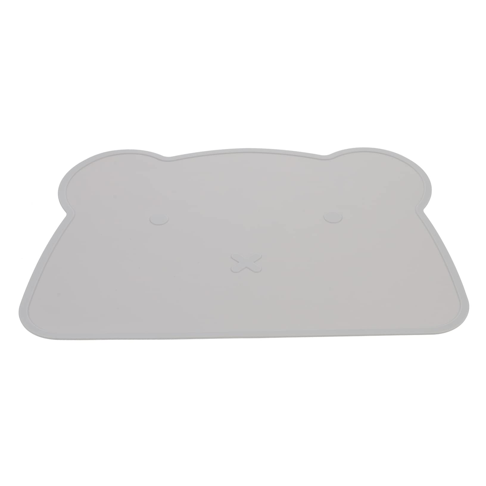TOYANDONA Non-Slip Silicone Placemat for Kids & Babies - Waterproof, BPA-Free, Easy Clean Dining Mat for High Chair, Travel, and Home Use - Perfect for Mealtime, Snacks, and Play - Grey