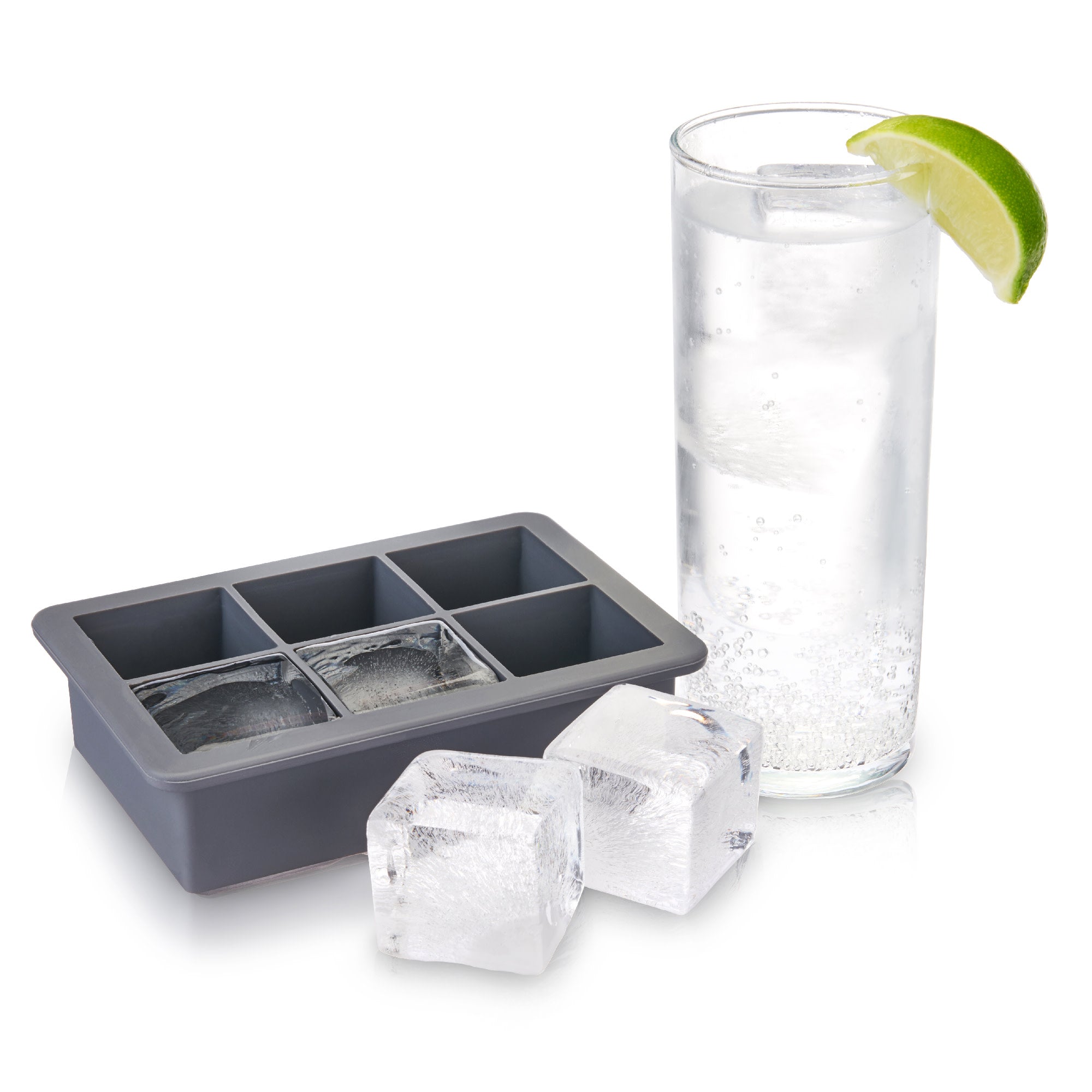 Premium Glacier Highball Ice Cube Tray with Lid - Perfect for Cocktails, Whiskey & Home Bars - BPA-Free Silicone Mold for Clear, Slow-Melting Ice Cubes (Great for Entertaining & Parties)