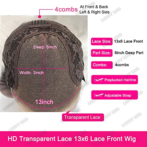 13x6 HD Transparent Lace Front Wigs Human Hair - Brazilian Curly 130 Density 10 Inch Glueless Pre-Plucked Wig for Women | Perfect for Daily Wear, Parties & Special Occasions